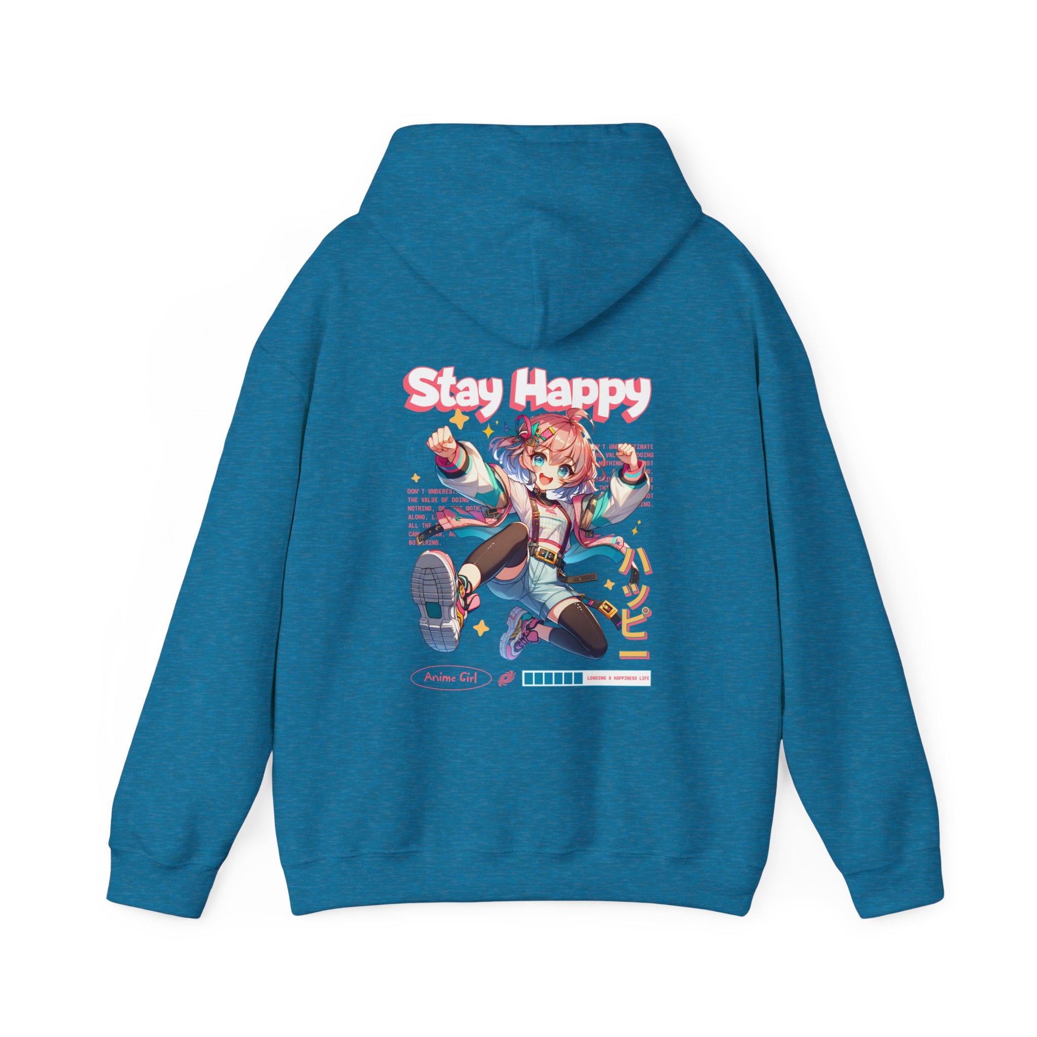 Stay Happy Graphic Hoodie - Unisex Heavy Blend™ Sweatshirt