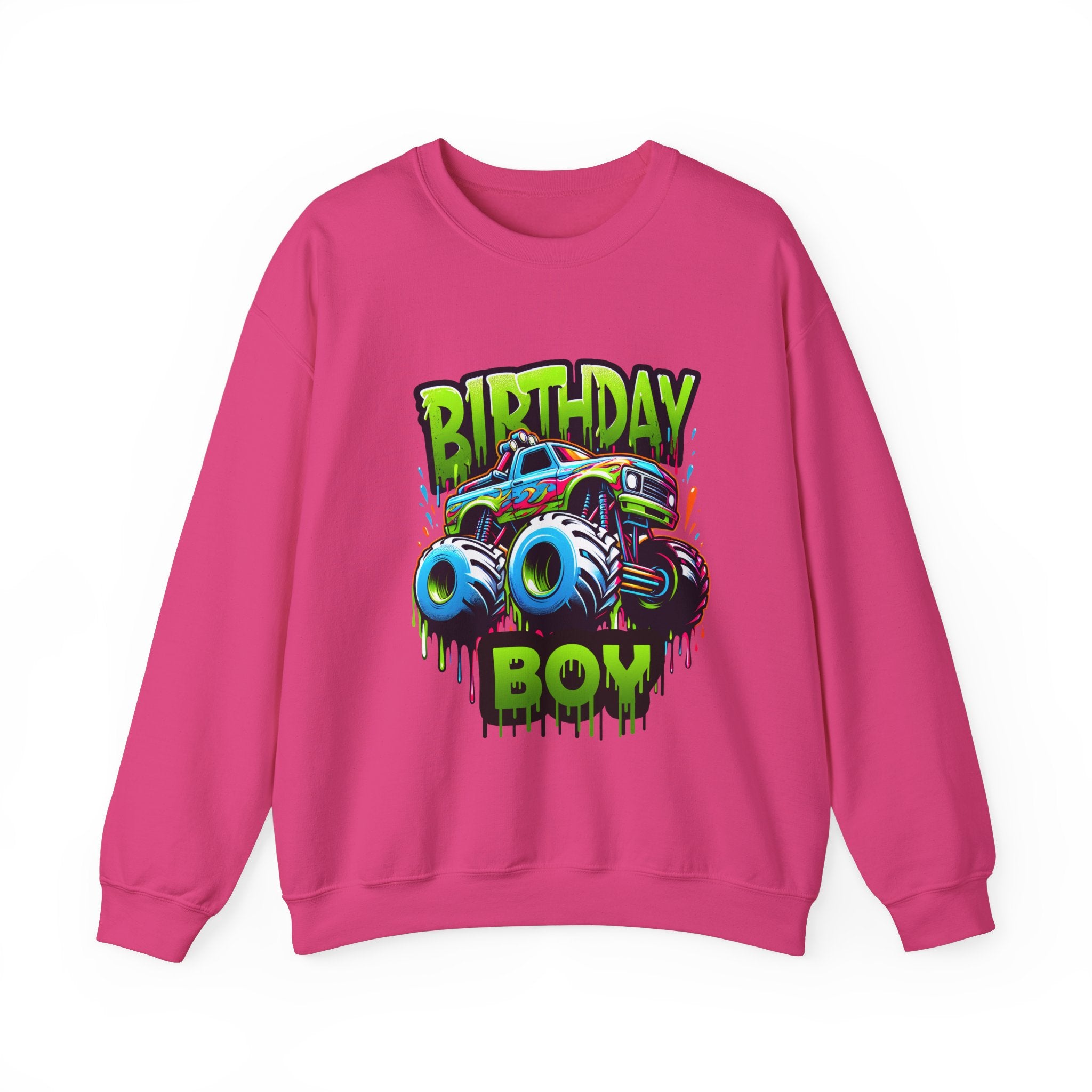 Birthday Boy Monster Truck Unisex Sweatshirt