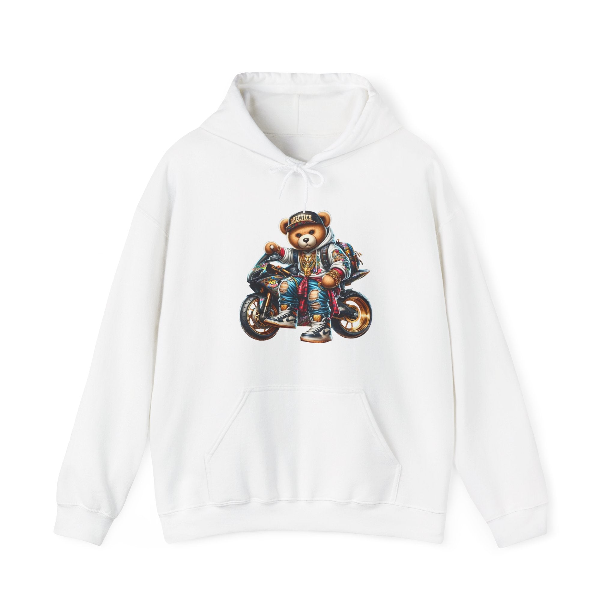 Gangsta Biker Teddy Bear Unisex Hoodie