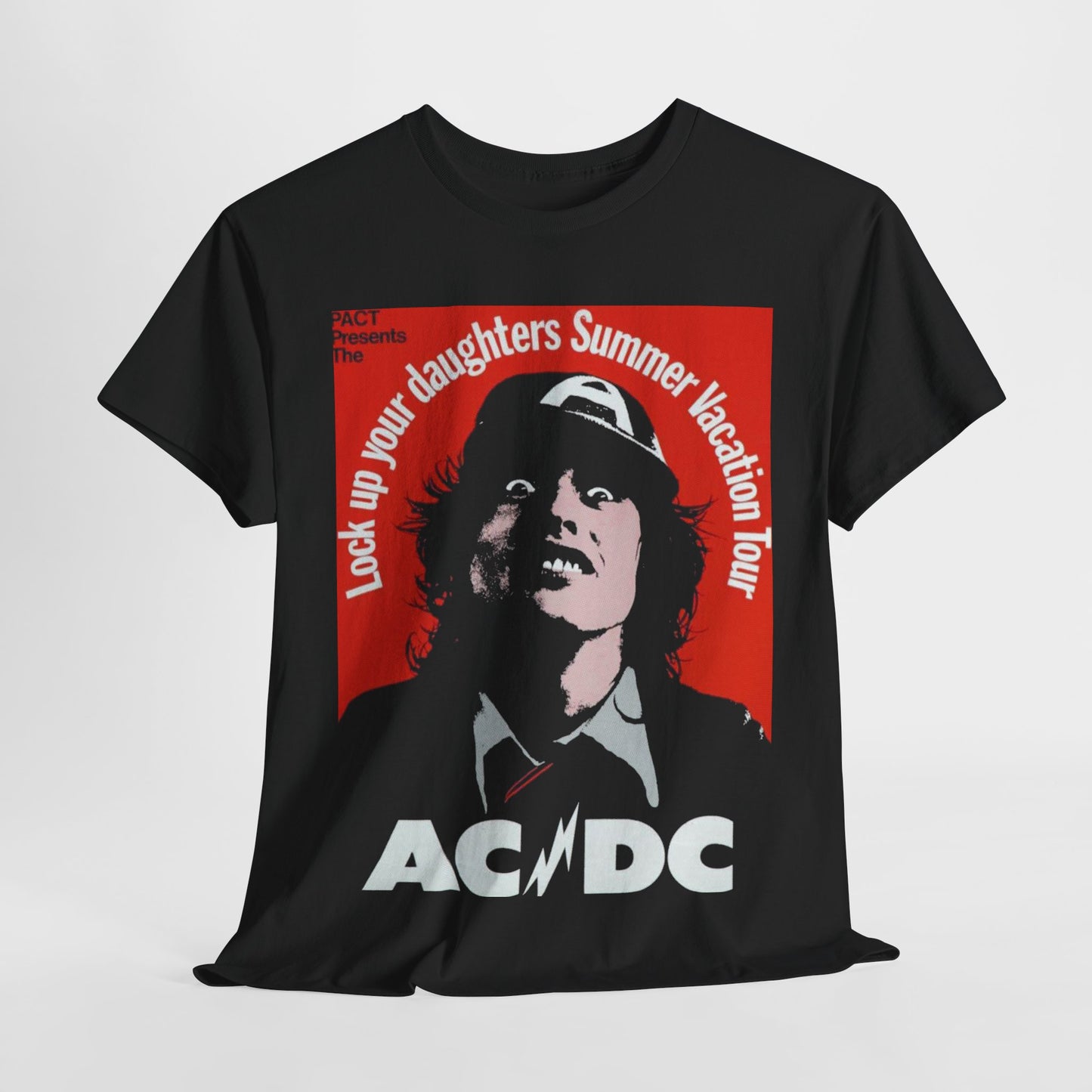 AC/DC Graphic Unisex Heavy Cotton Tee - Perfect for Rock Music Fans