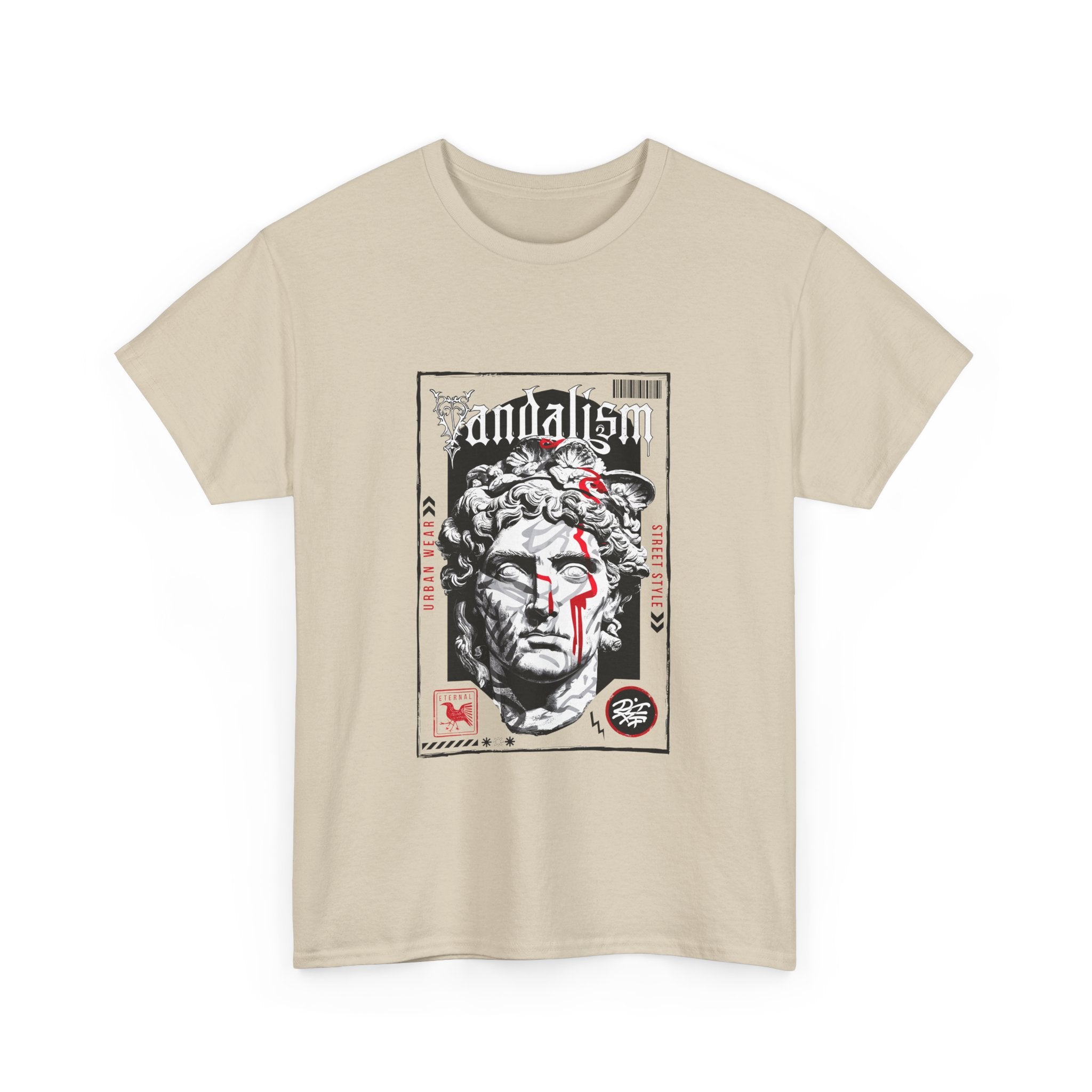 Vandalism Art Unisex Heavy Cotton Tee - Streetwear Graphic T-Shirt