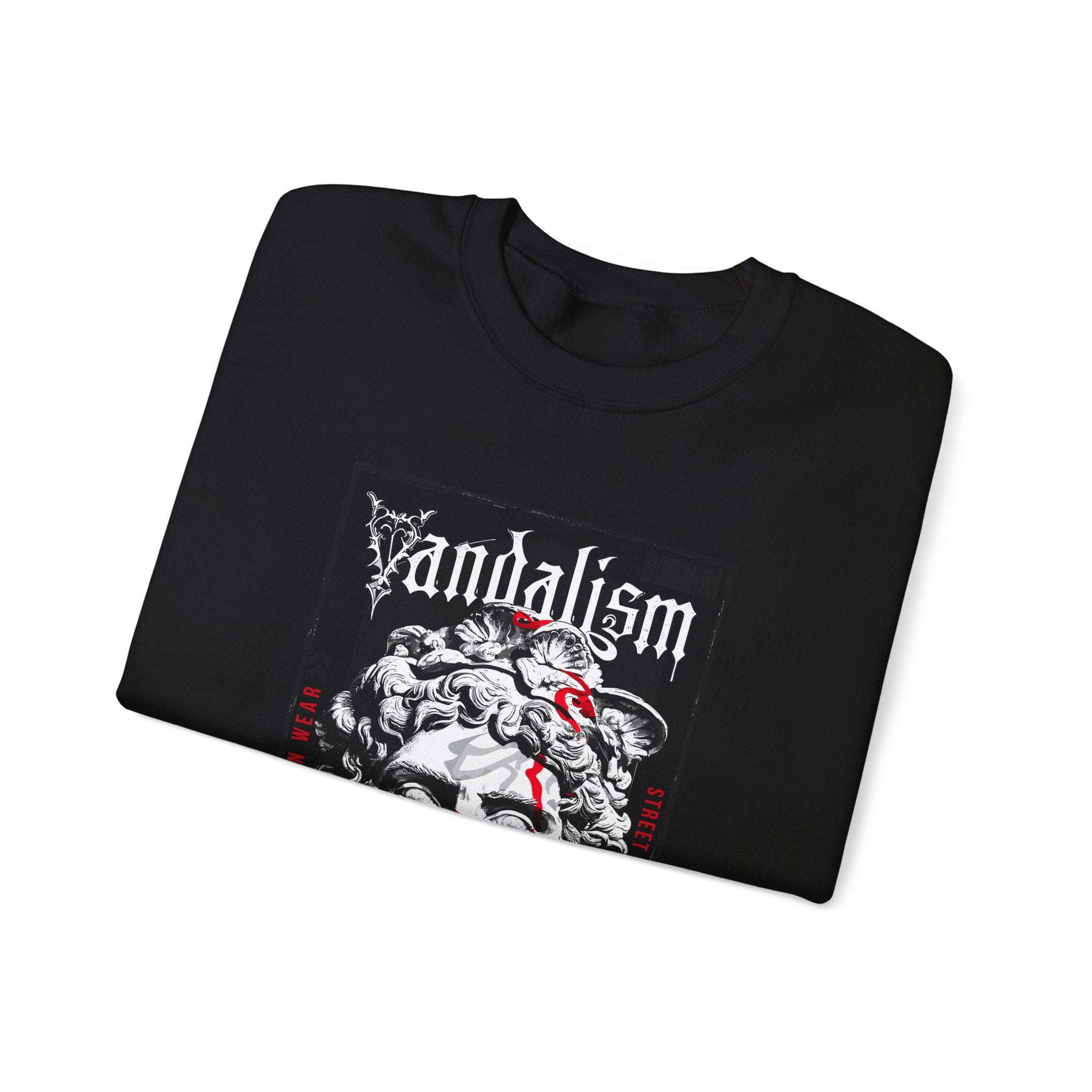 Vandalism Graphic Unisex Crewneck Sweatshirt - Edgy Street Style