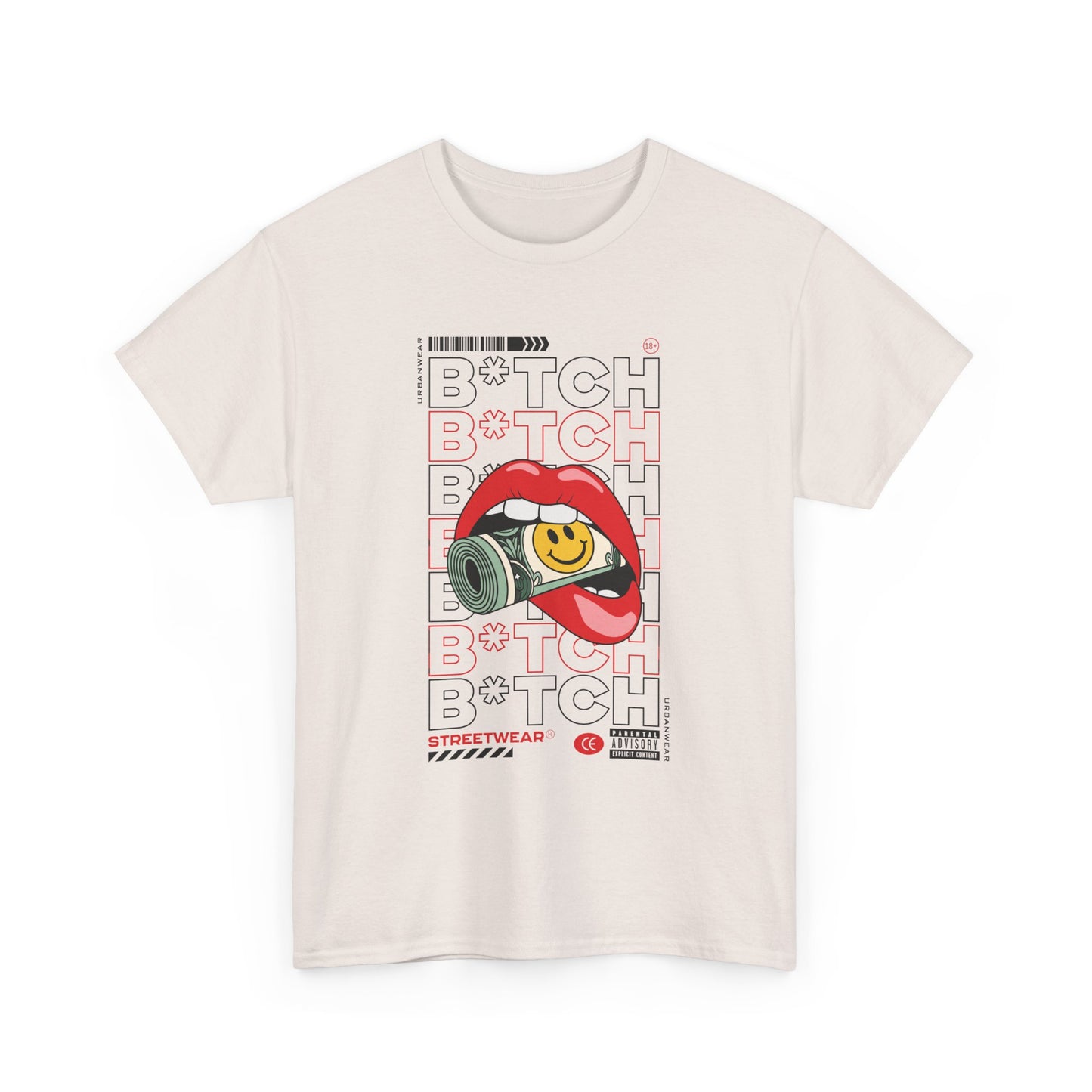 Trendy Unisex Heavy Cotton Tee with Bold 'BOTCH' Graphic