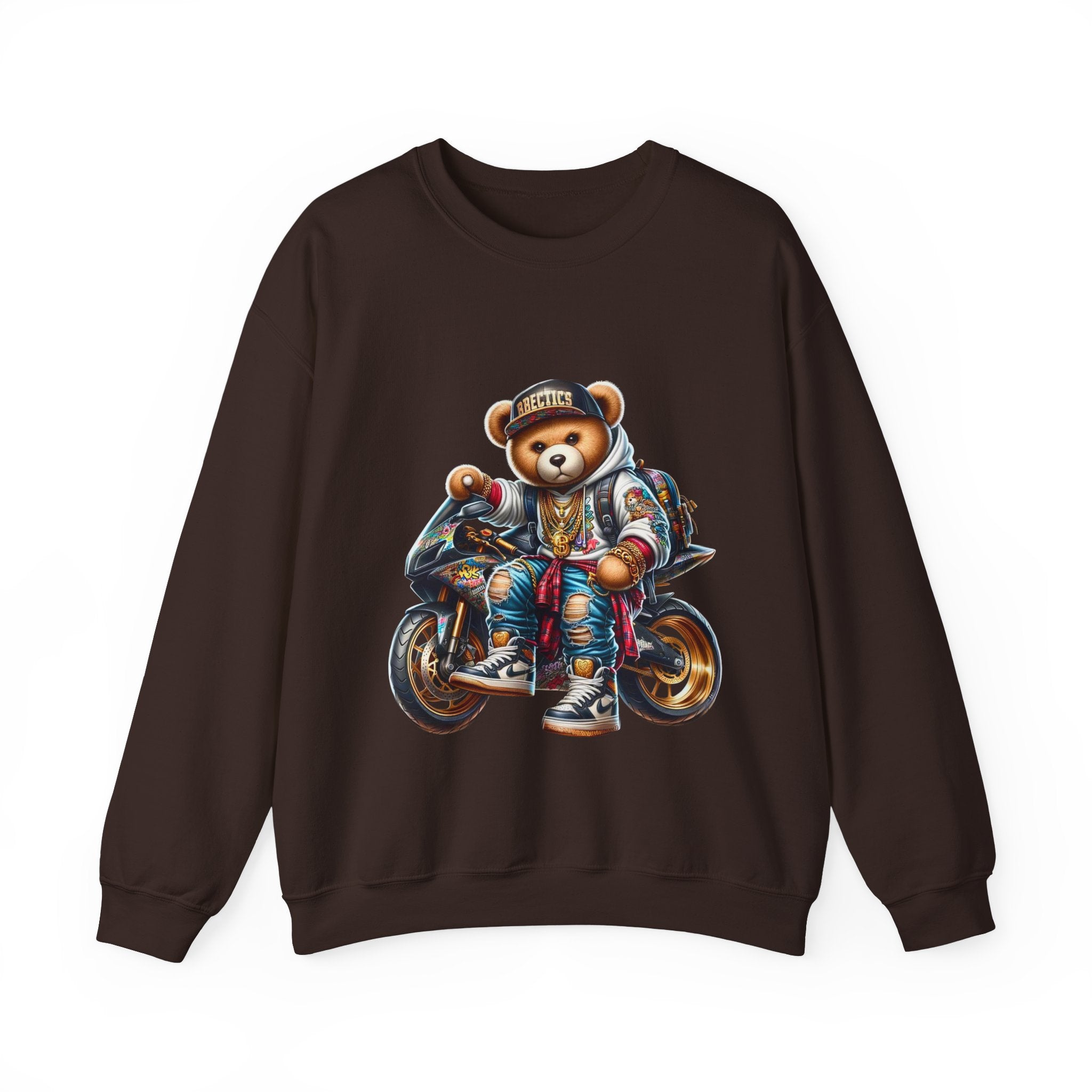 Gangsta Biker Teddy Bear Unisex Sweatshirt
