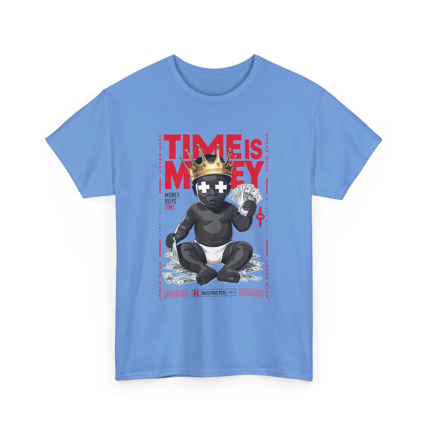 Time is Money Unisex Heavy Cotton Tee - Urban Streetwear Graphic Shirt