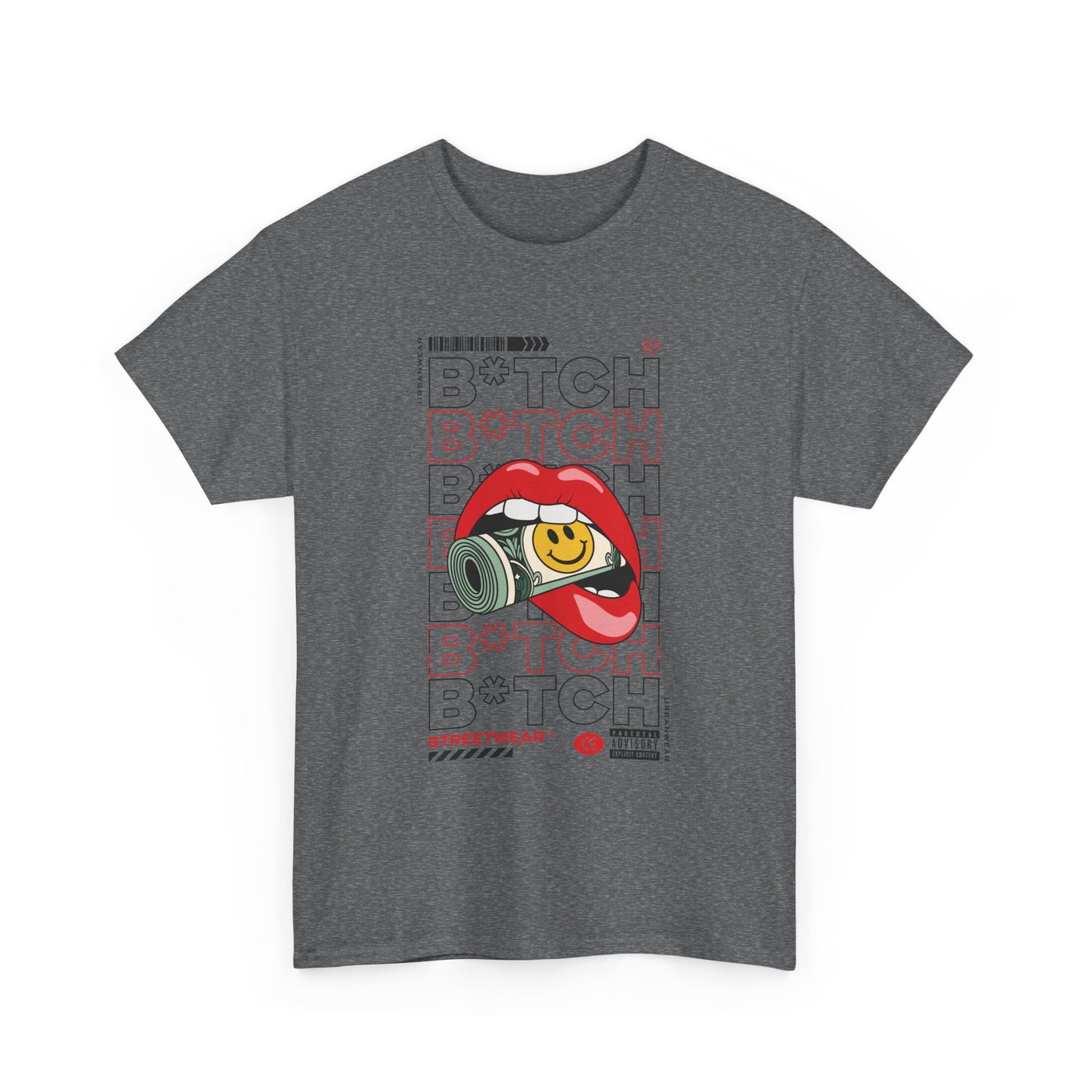 Trendy Unisex Heavy Cotton Tee with Bold 'BOTCH' Graphic