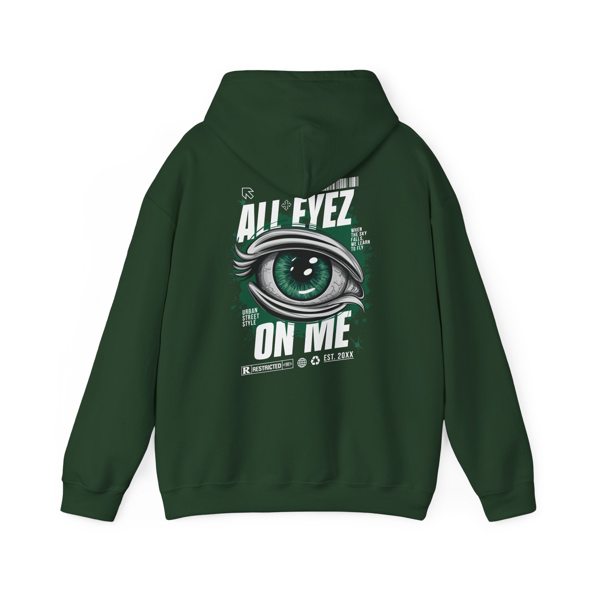 All Eyez On Me Unisex Heavy Blend Hoodie - Urban Streetwear Sweatshirt