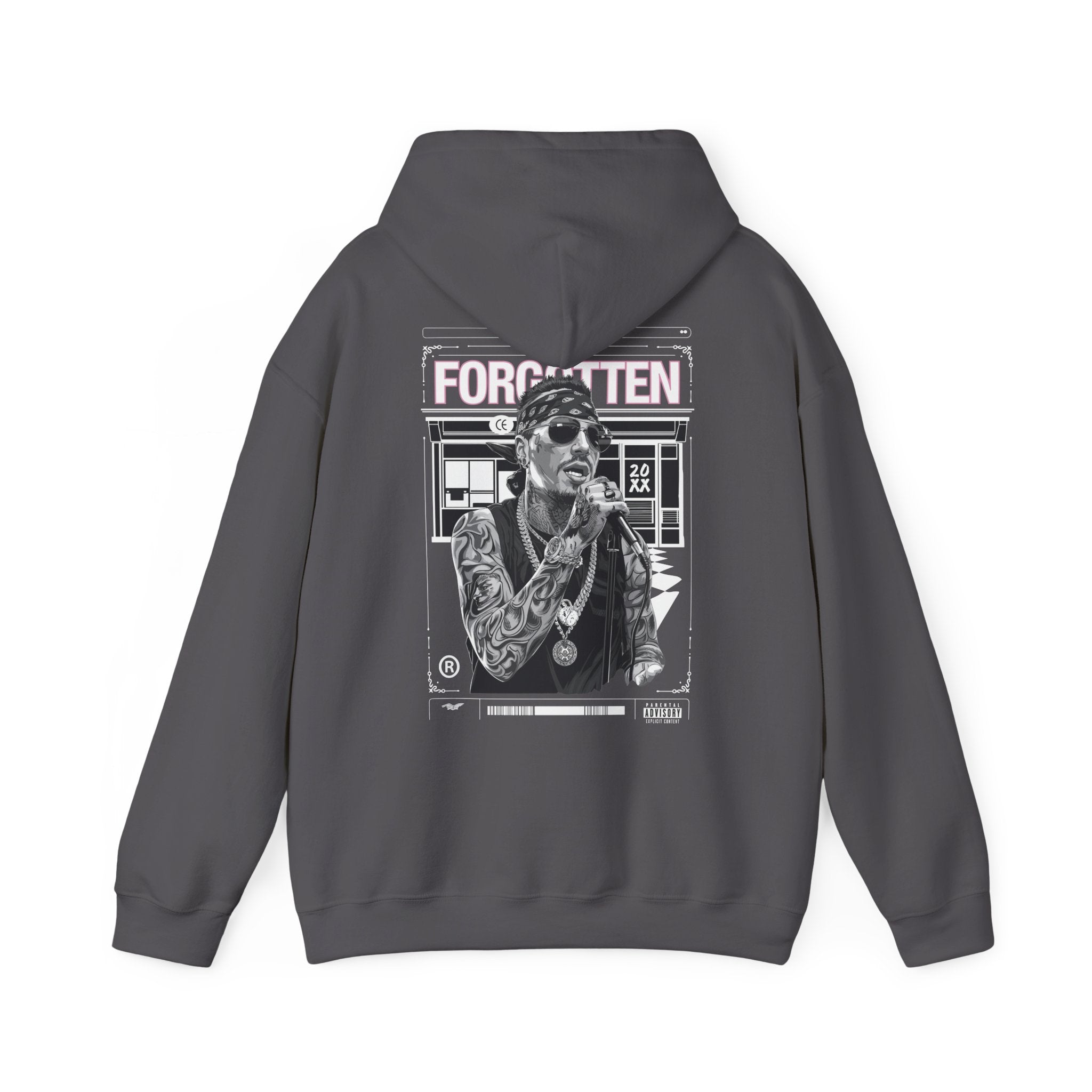 Unisex Heavy Blend™ Hooded Sweatshirt - 'Forgotten' Artwork for Music Lovers