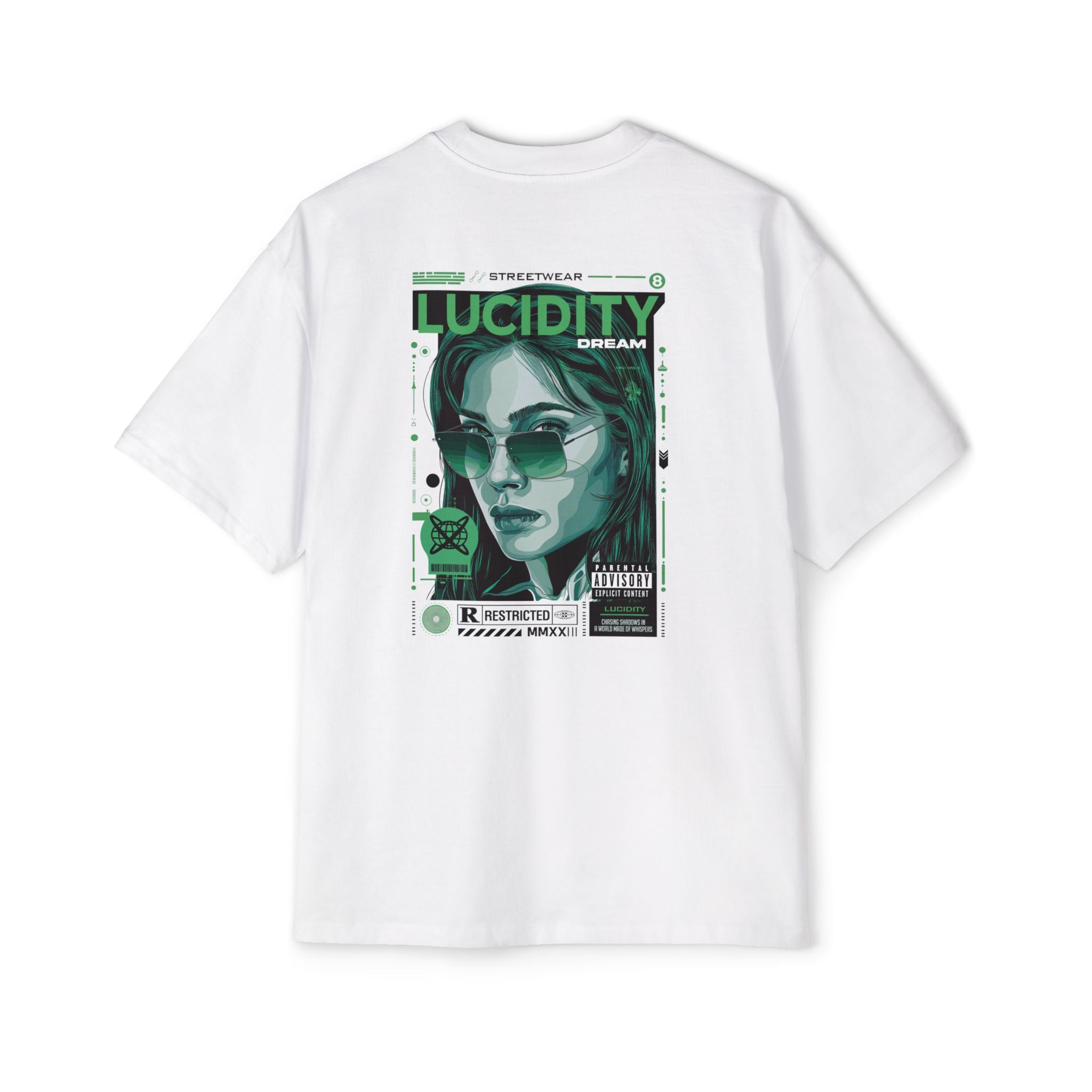 Heavy Oversized Tee with Lucidity Dream Graphic - Casual Streetwear