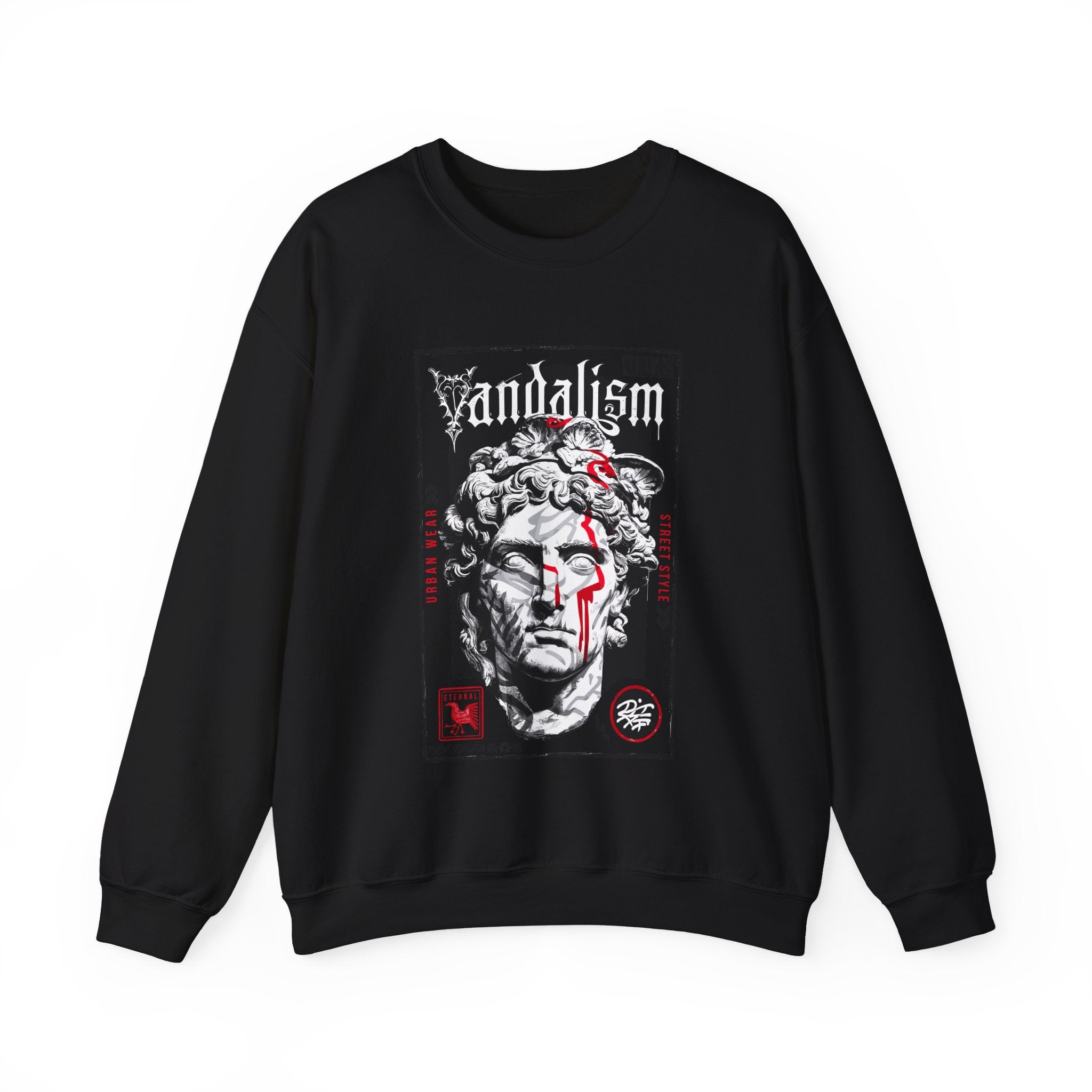 Vandalism Graphic Unisex Crewneck Sweatshirt - Edgy Street Style
