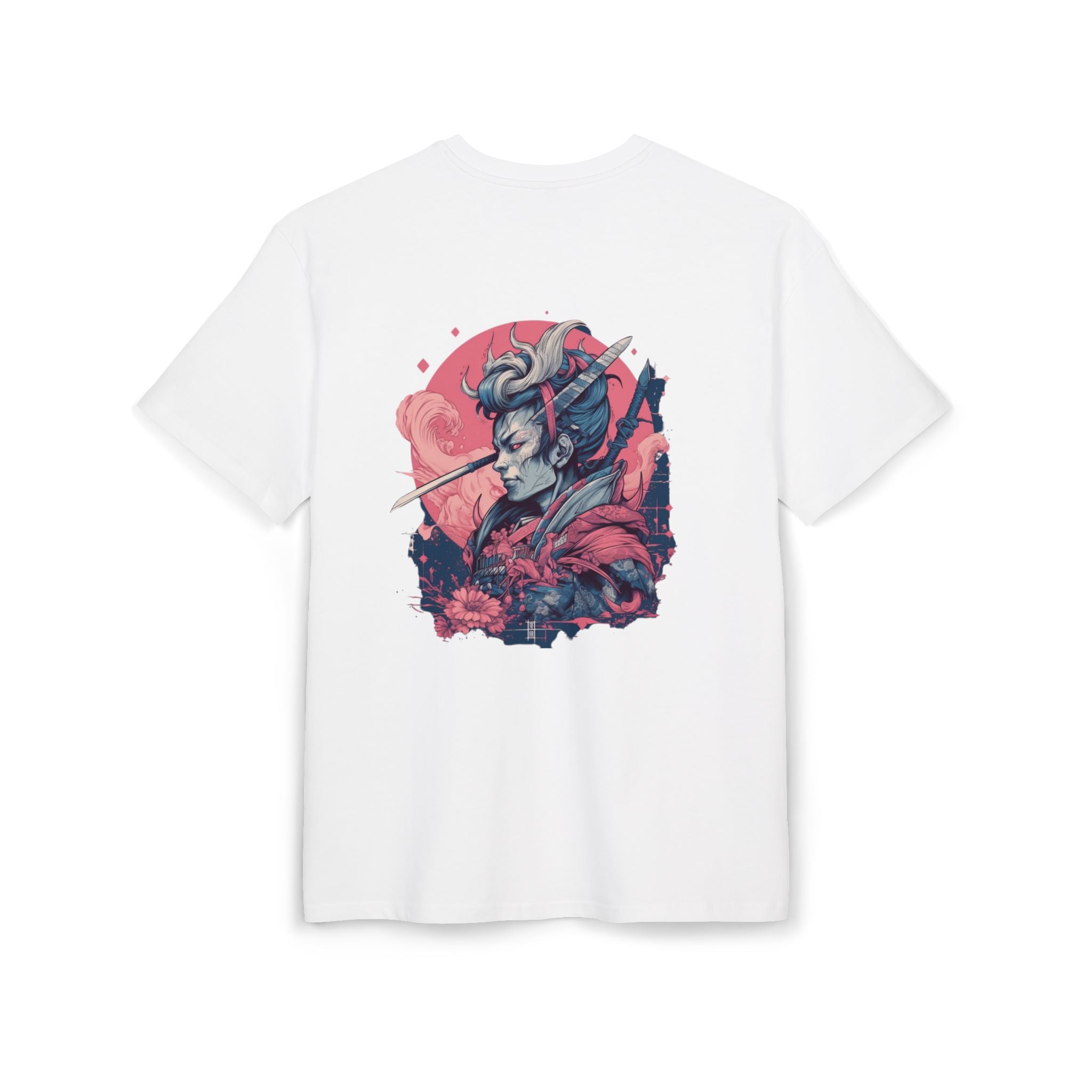 Artistic Samurai Oversize Tee - Unique Graphic T-Shirt for Anime & Manga Fans