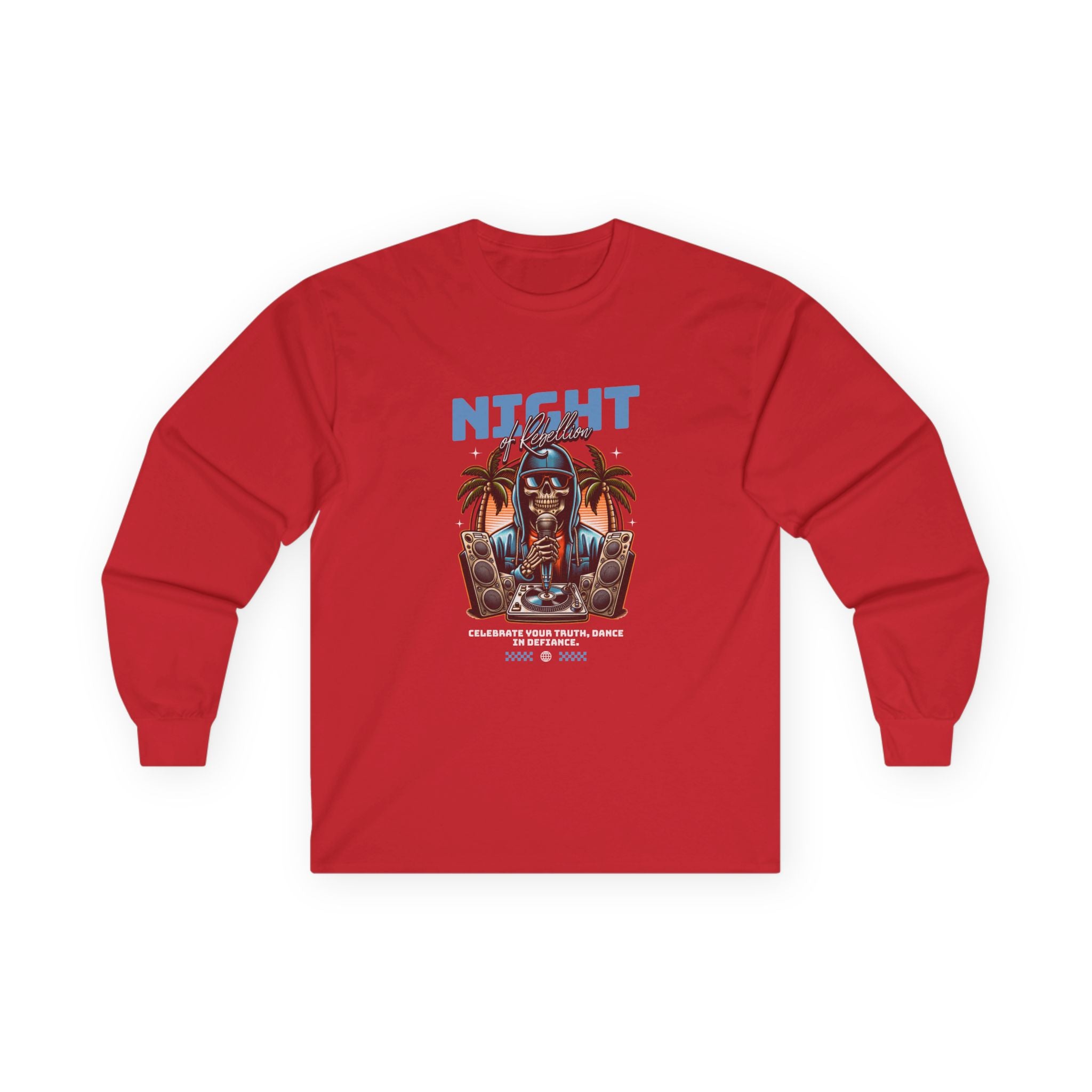 Night Vibes Unisex Ultra Cotton Long Sleeve Tee - Celebrate Dance and Music