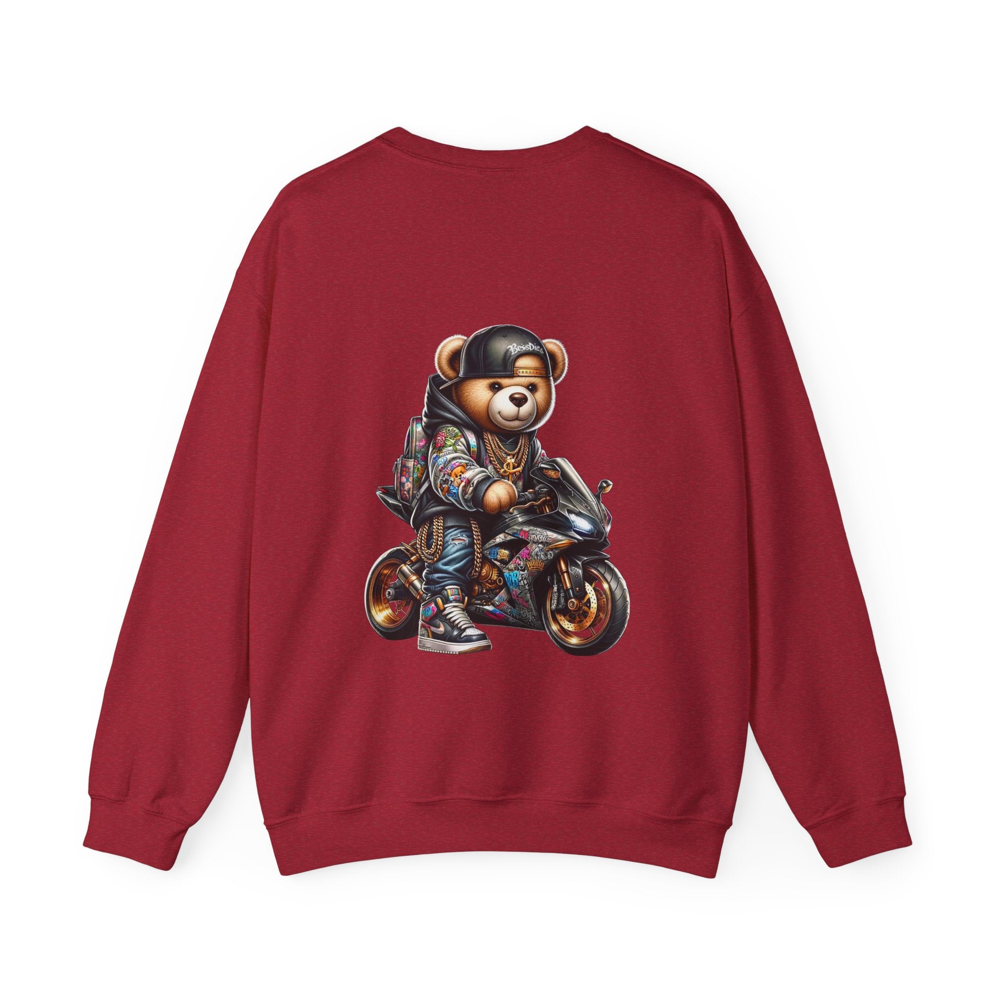 Gangsta Biker Teddy Bear Unisex Sweatshirt
