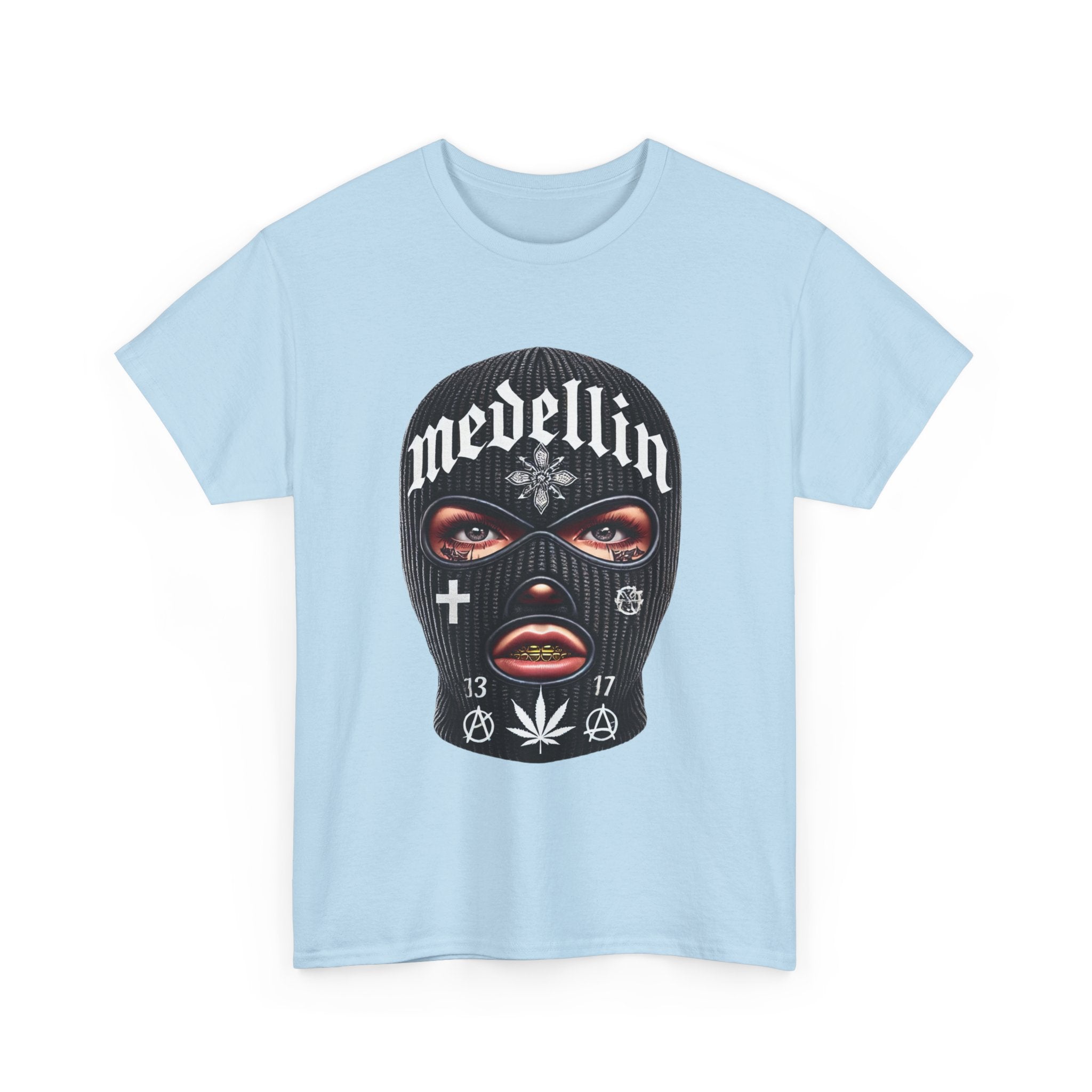 Anarchy Ski Mask Girl Unisex Heavy Cotton Tee