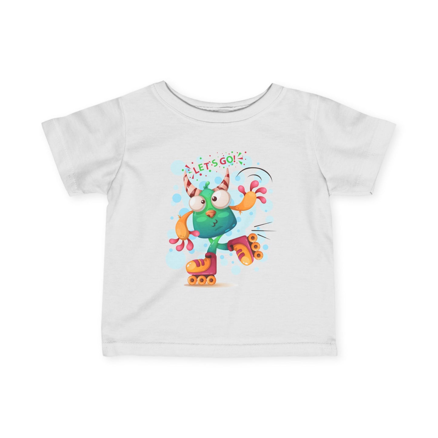 Let's Go! Kids Roller Skating Tee - Infant Fine Jersey T-Shirt