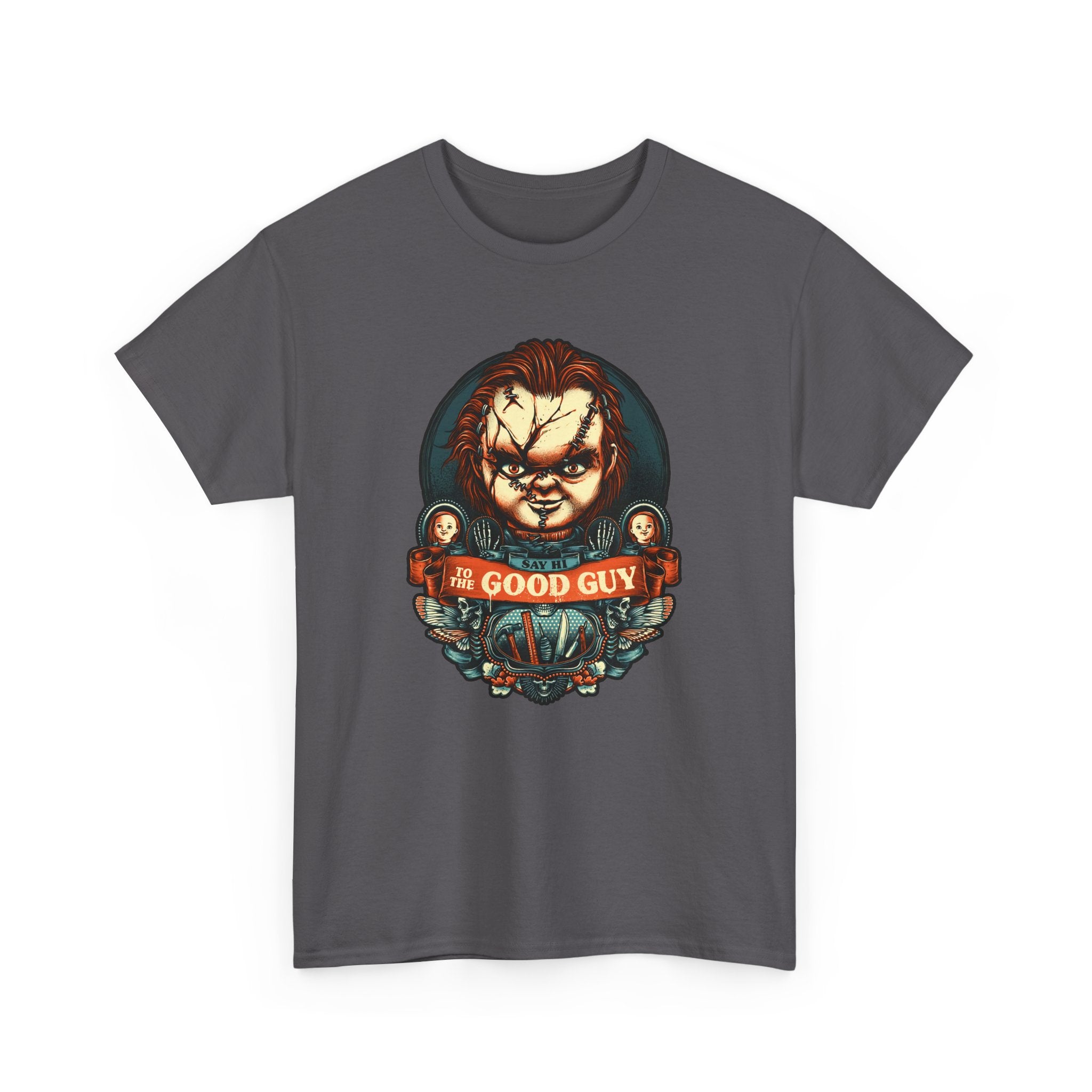 Chucky 'Good Guy' Unisex Heavy Cotton Tee - Horror Movie Fan Apparel