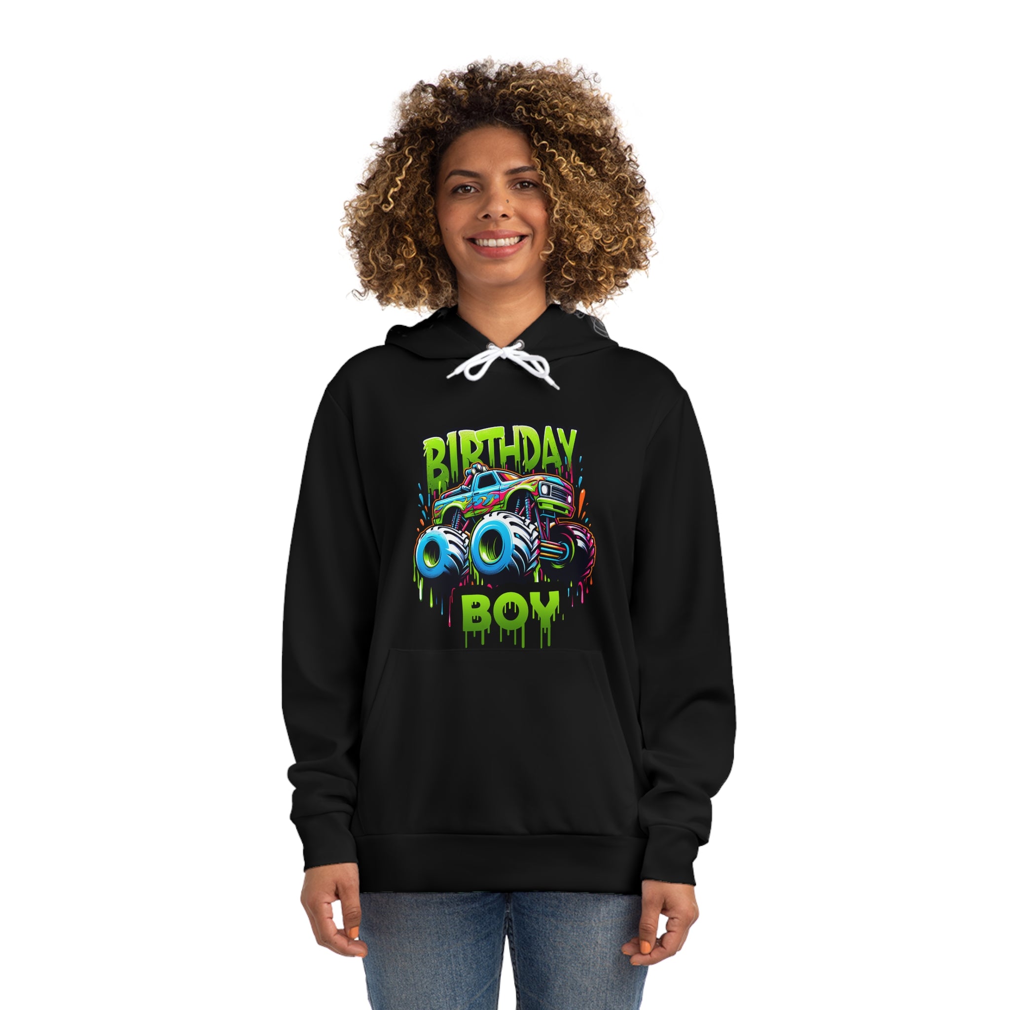 Birthday Boy Monster Truck Fashion Hoodie