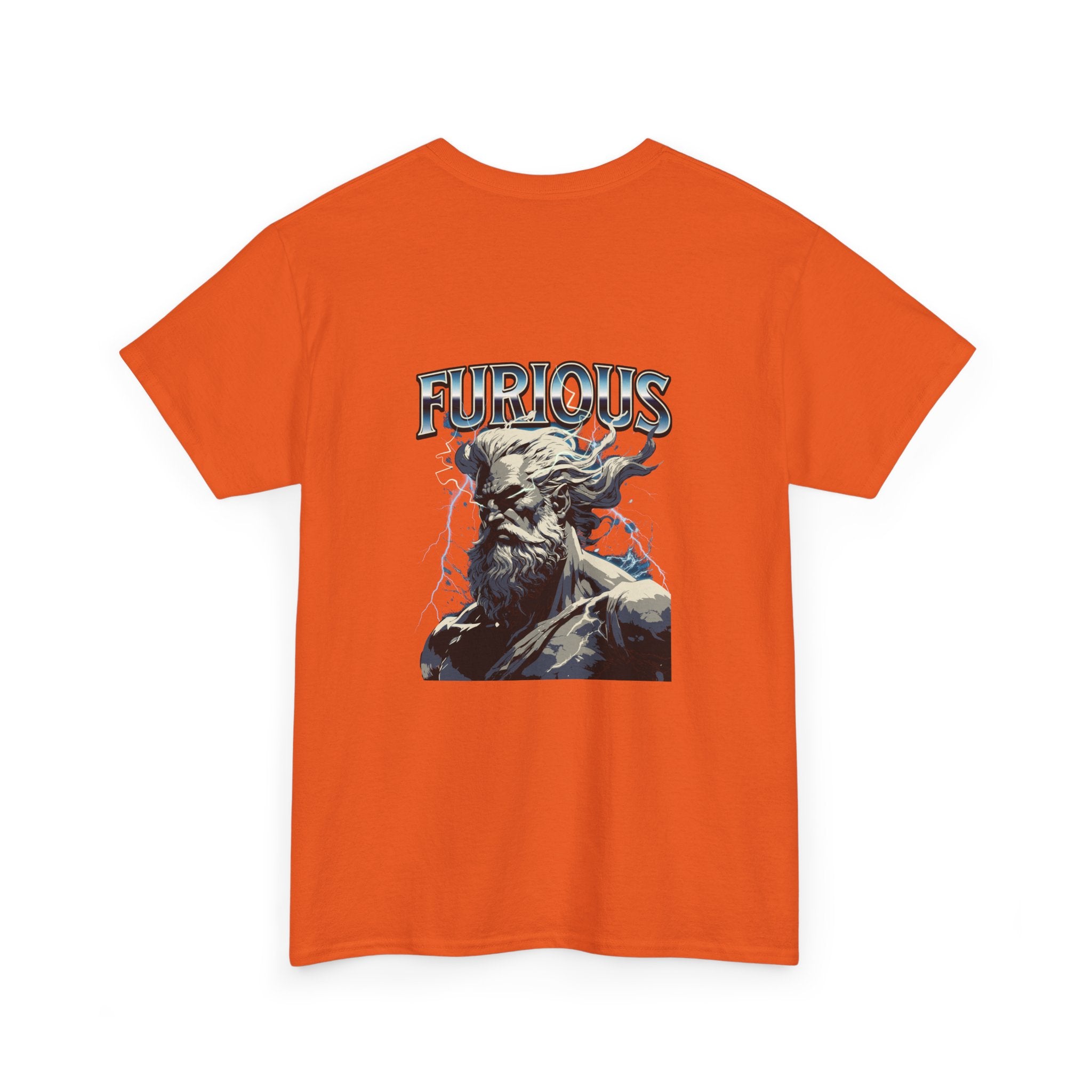 Furious God Unisex Heavy Cotton Tee - Bold Graphic Design for Casual Wear