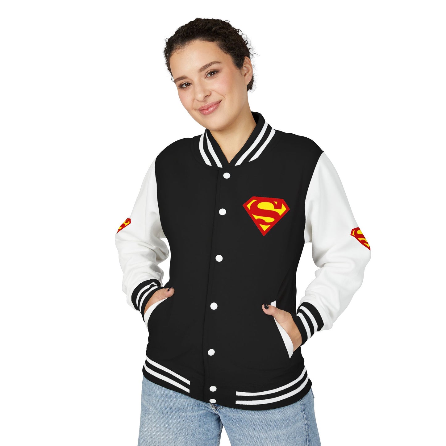 Superman Heavyweight Letterman Jacket for Fans