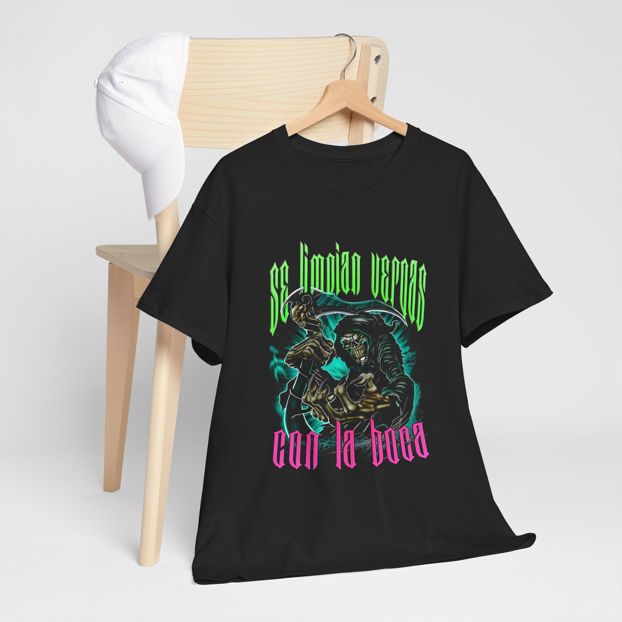 Unisex Heavy Cotton Tee - 'Se Limpian Verdes Con La Boca' Graphic T-Shirt for Casual Style