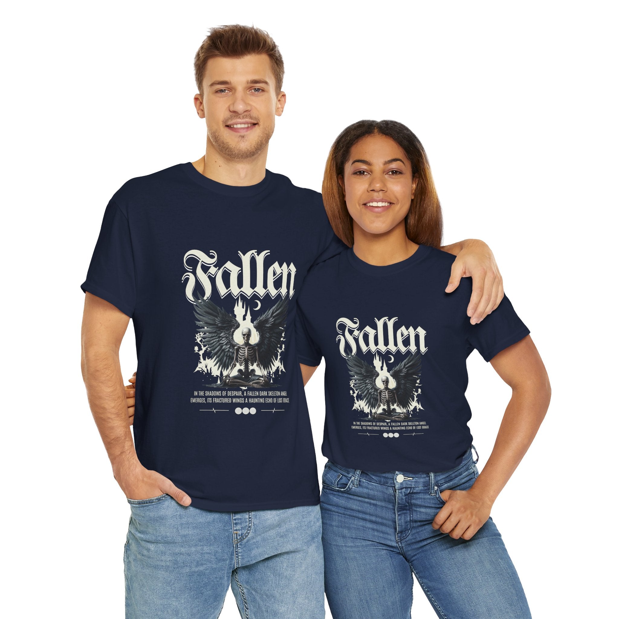 Fallen Graphic Unisex Heavy Cotton Tee - Casual Style for Music Lovers.