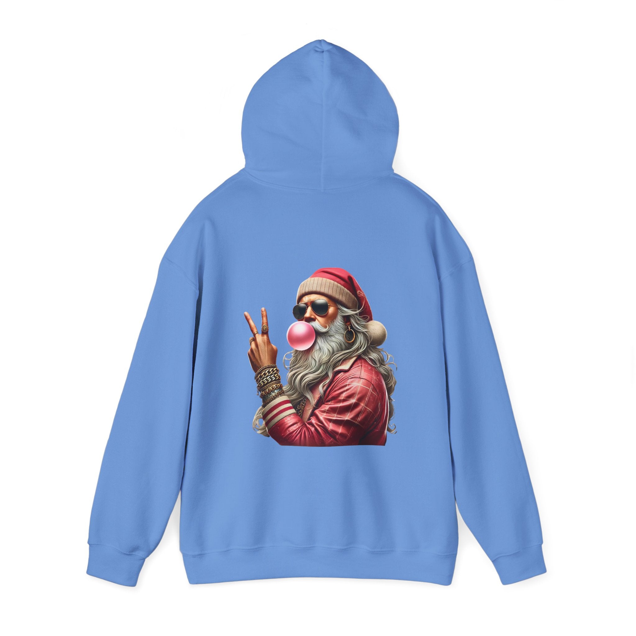 Cool Santa Bubble Gum Hoodie - Unisex Hoodie for Holiday Fun