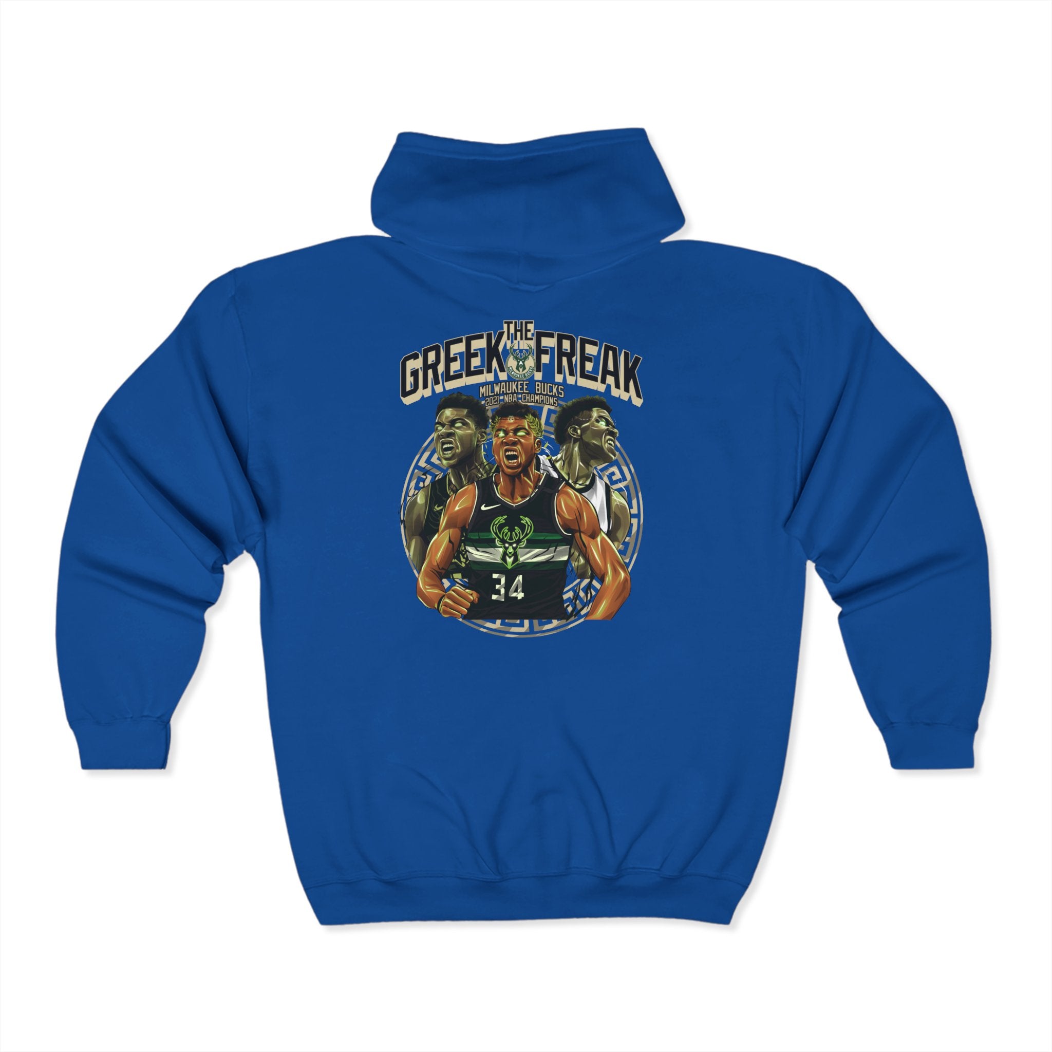 Unisex Giannis Antetokounmpo Zip Hoodie – Celebrate the Greek Freak!