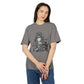 Vintage-Inspired Unisex Heavy Faded Tee with Artistic Design