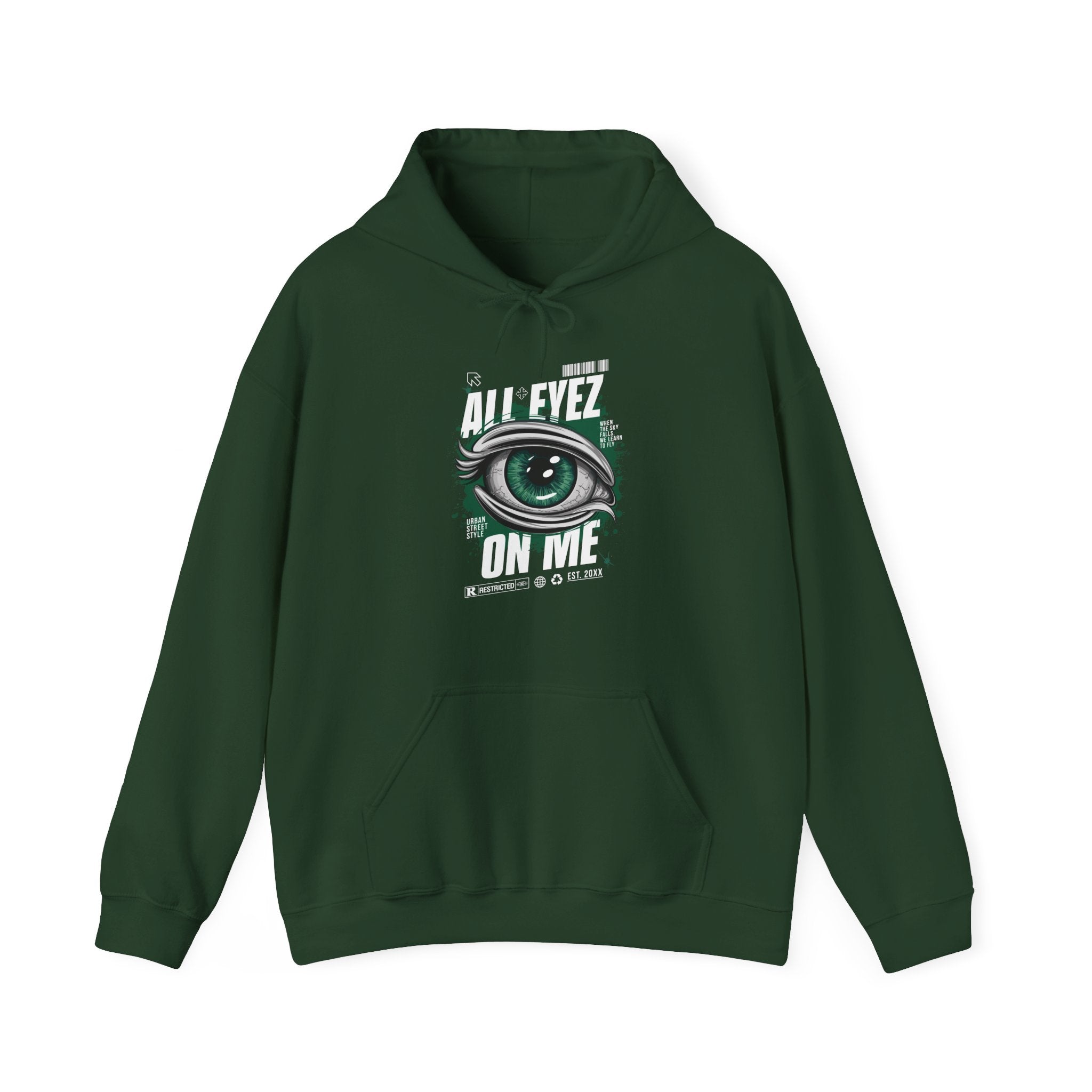 All Eyez On Me Unisex Heavy Blend Hoodie - Urban Streetwear Sweatshirt