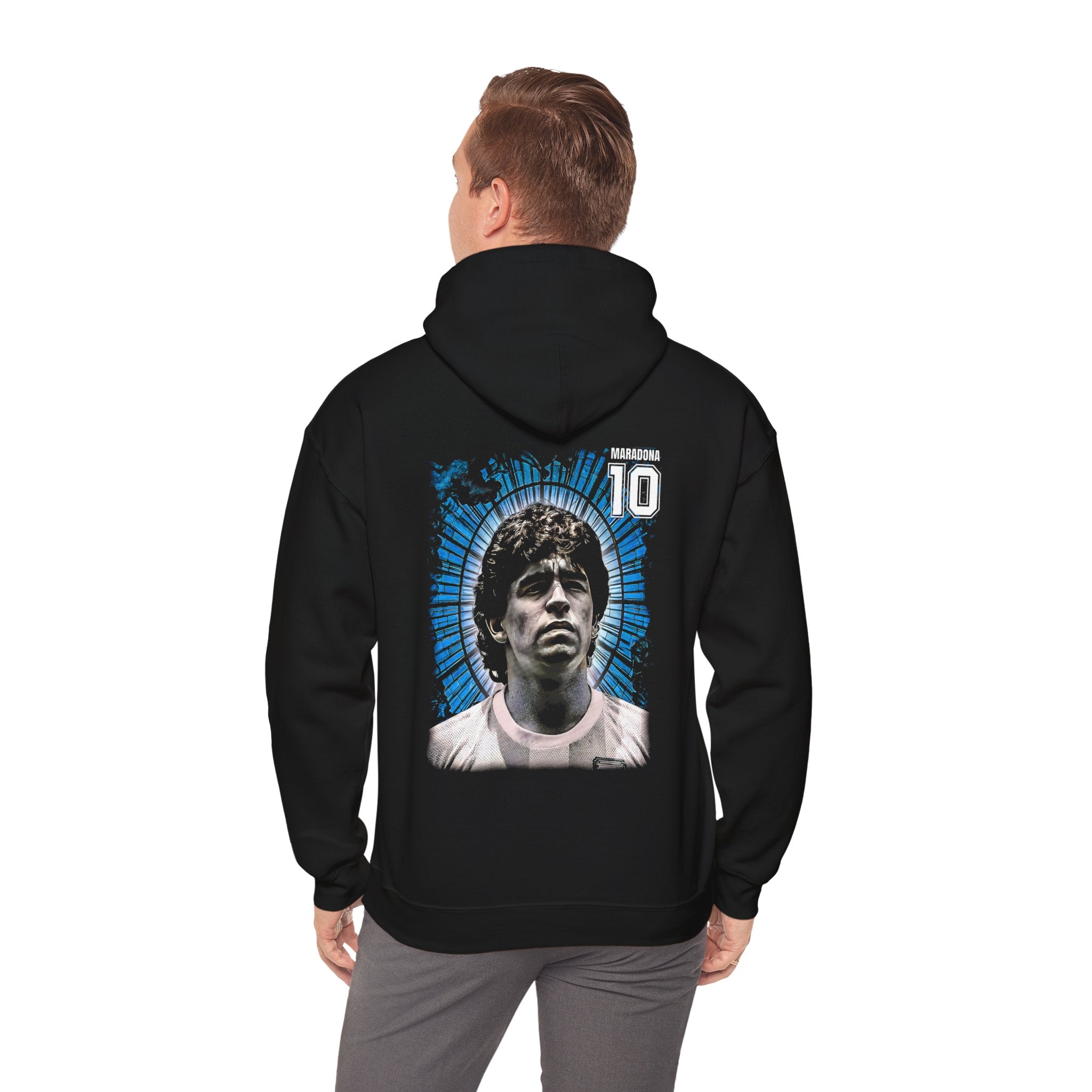 Maradona 10 Unisex Heavy Blend™ Hoodie - Tribute Sweatshirt for Soccer Fans