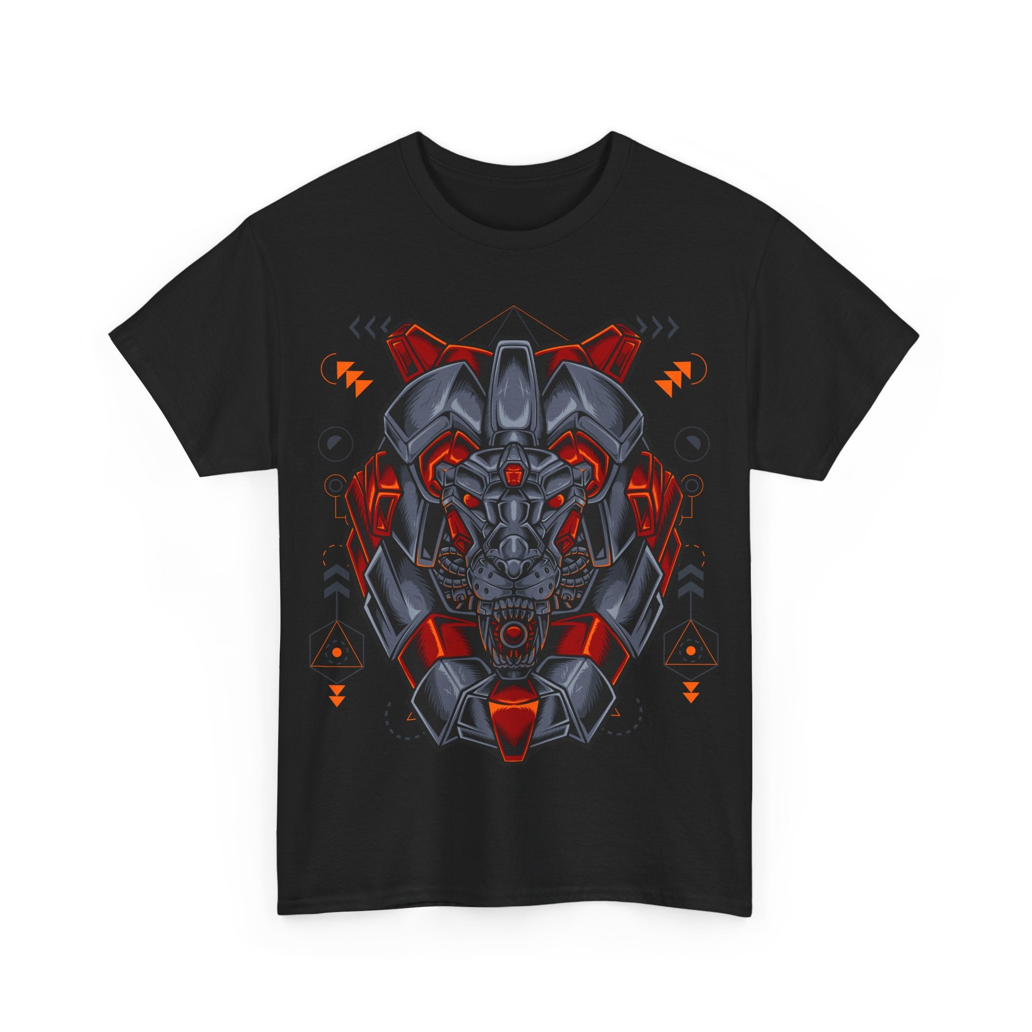 Bold Graphic Lion Unisex Heavy Cotton Tee - Streetwear Inspired