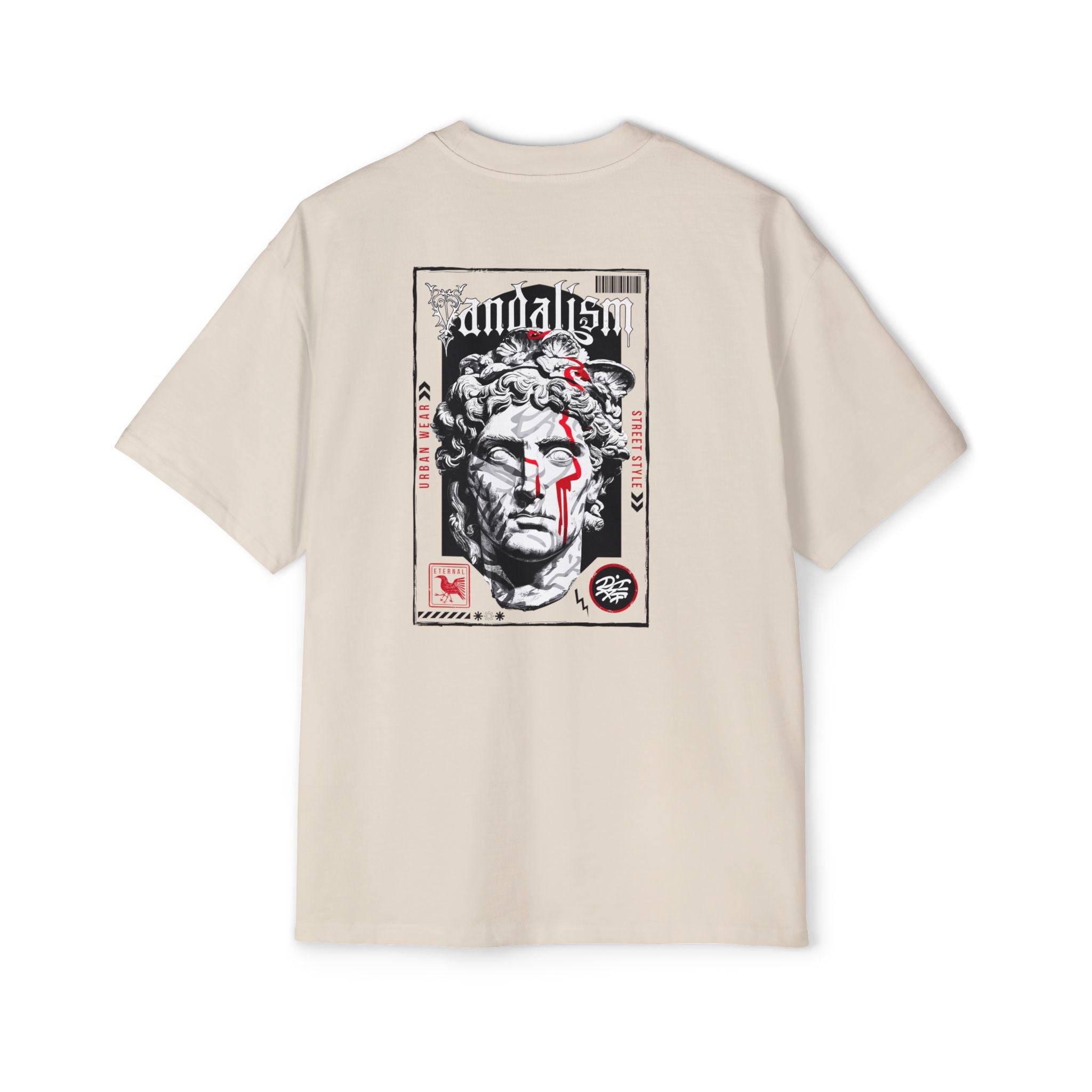 Urban Vandalism Oversized Tee - Stylish Graphic Tee for Streetwear Lovers