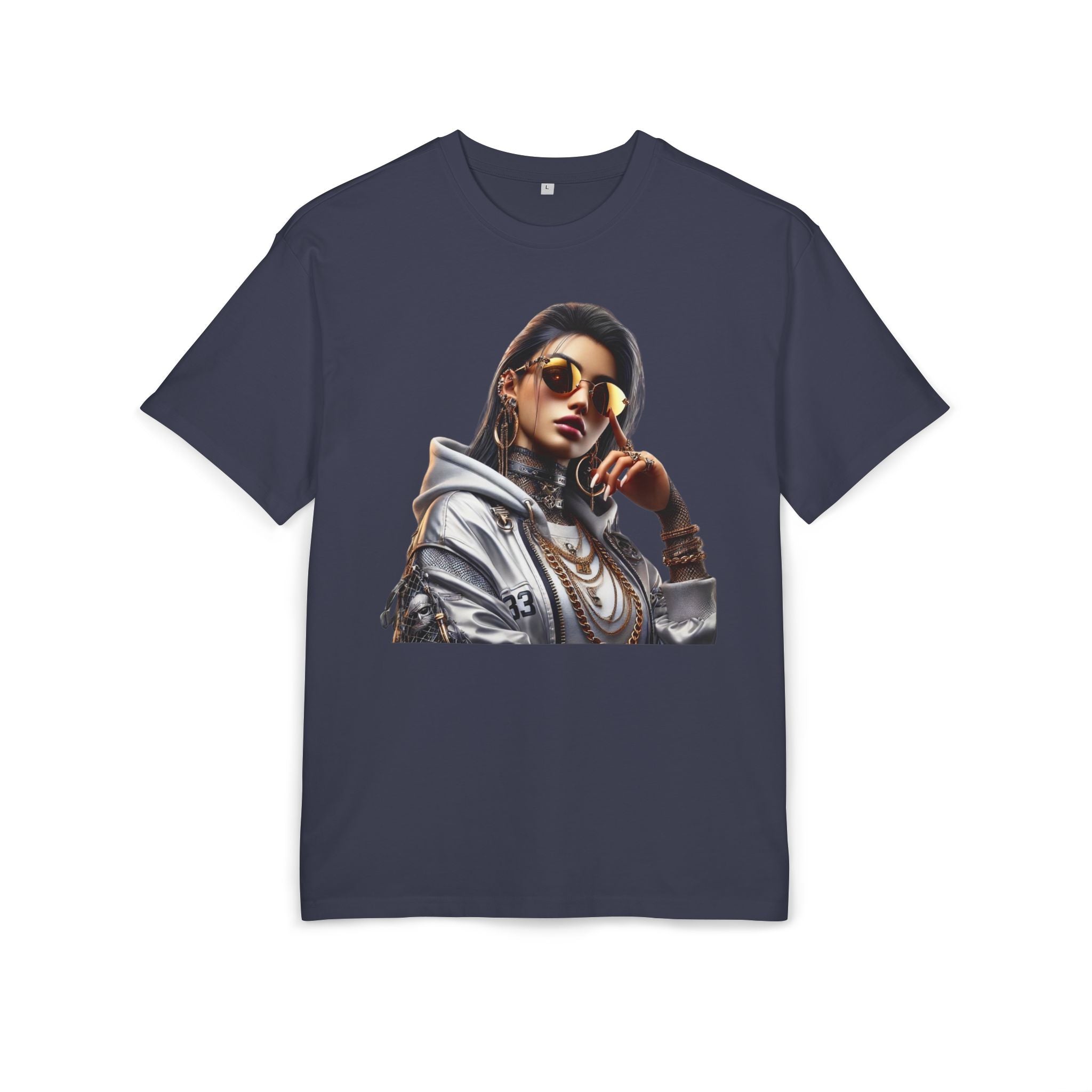 Chic Oversize Tee with Trendy Urban Graphic