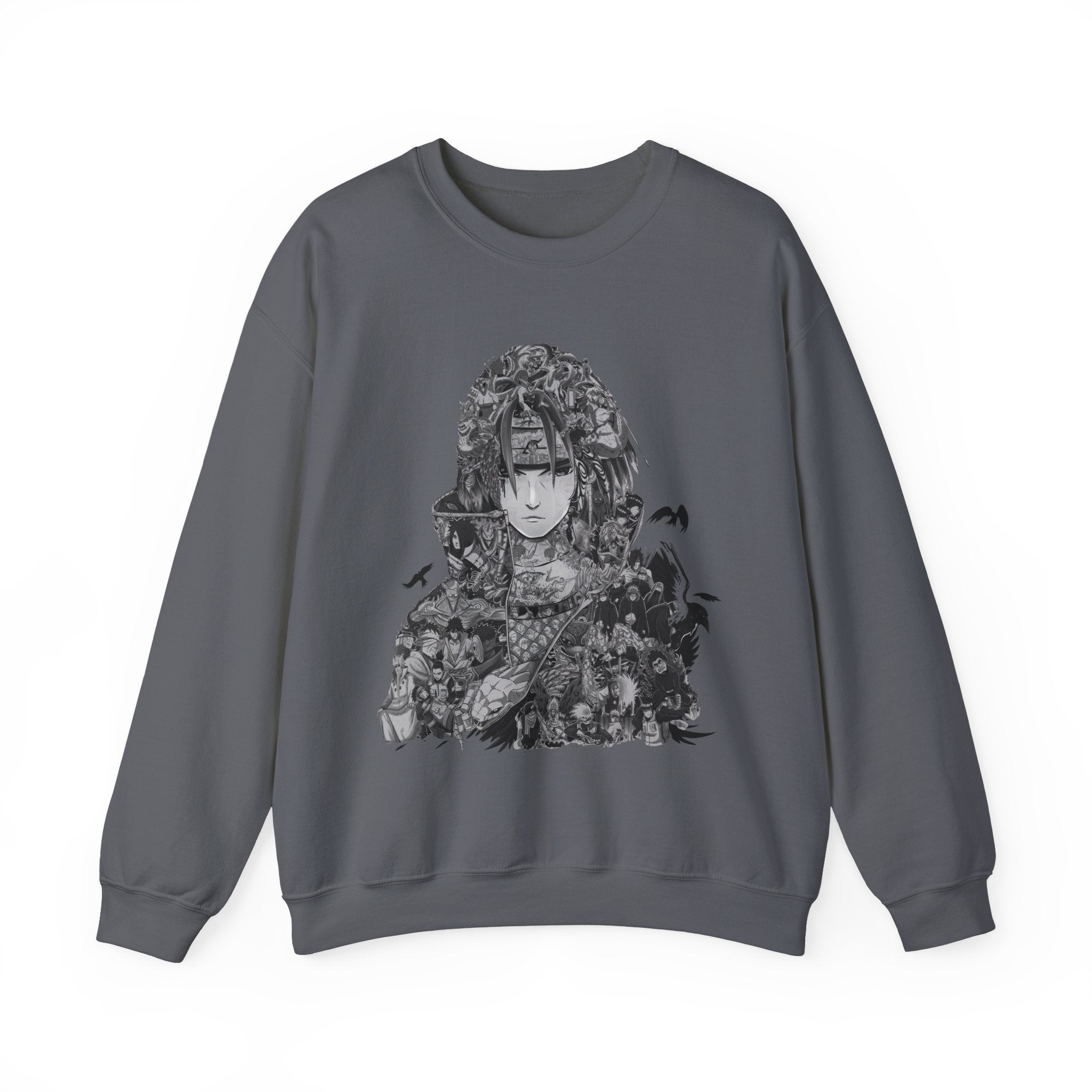 Unisex Heavy Blend™ Crewneck Sweatshirt with Artistic Warrior Design