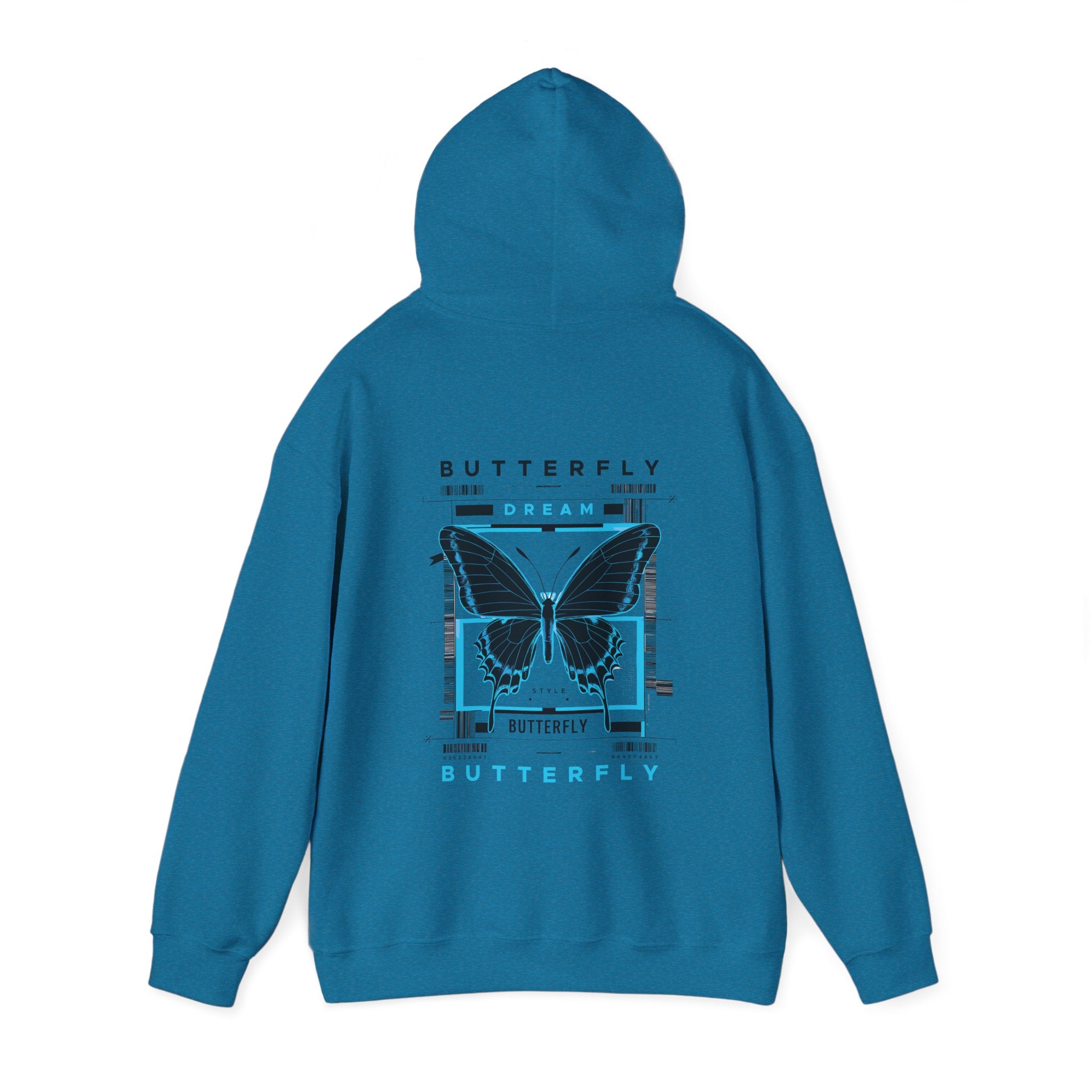 Butterfly Dream Unisex Heavy Blend Hoodie - Artistic Nature Inspired Sweatshirt