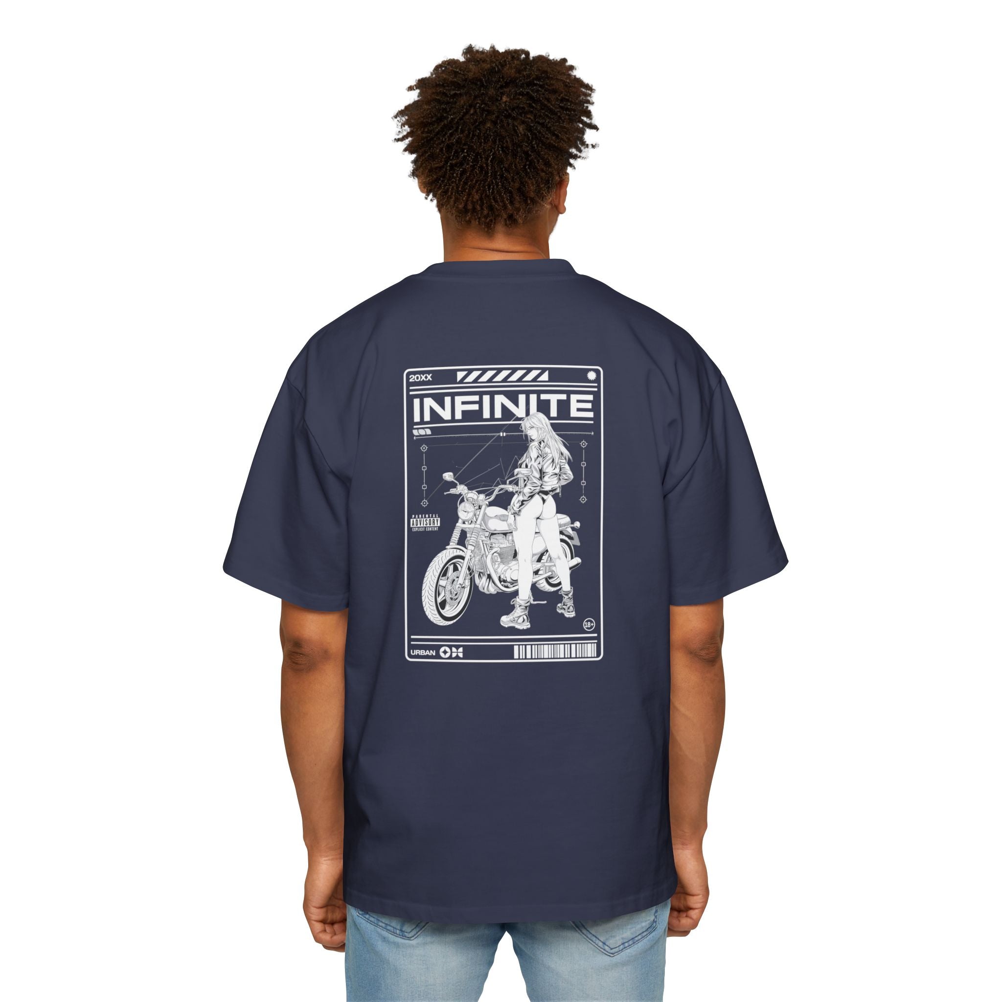Infinite Motorcycle Graphic Oversized Tee