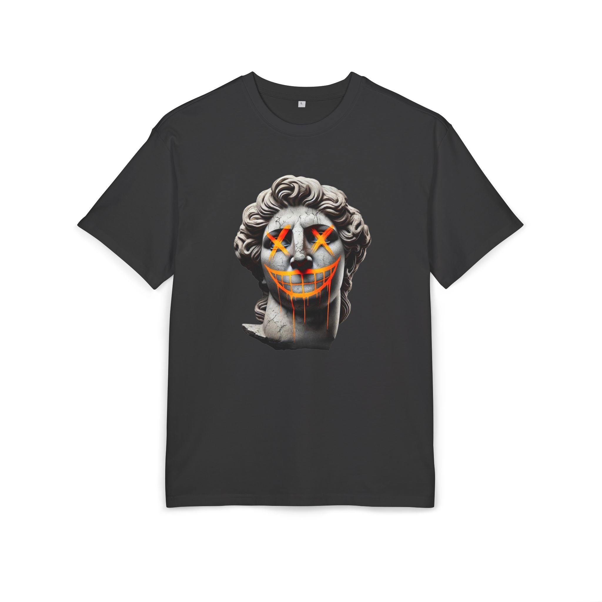Dripping Gangsta David Oversize Tee with Distorted Statue Design