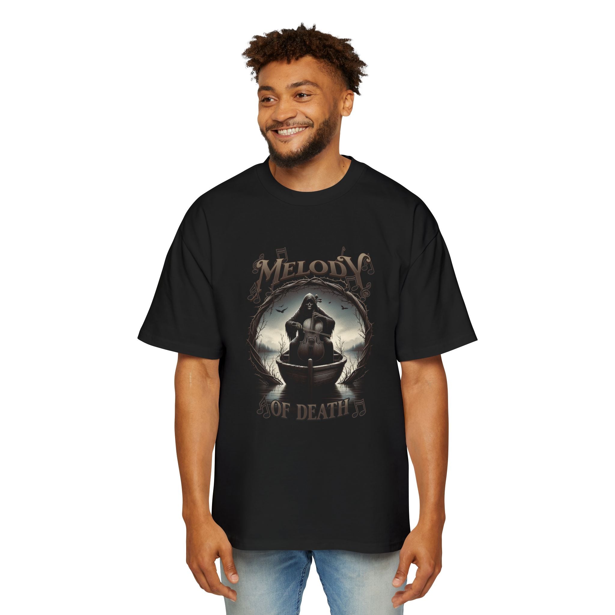 Melody of Death Oversized Tee - Stylish & Comfortable Men's T-Shirt