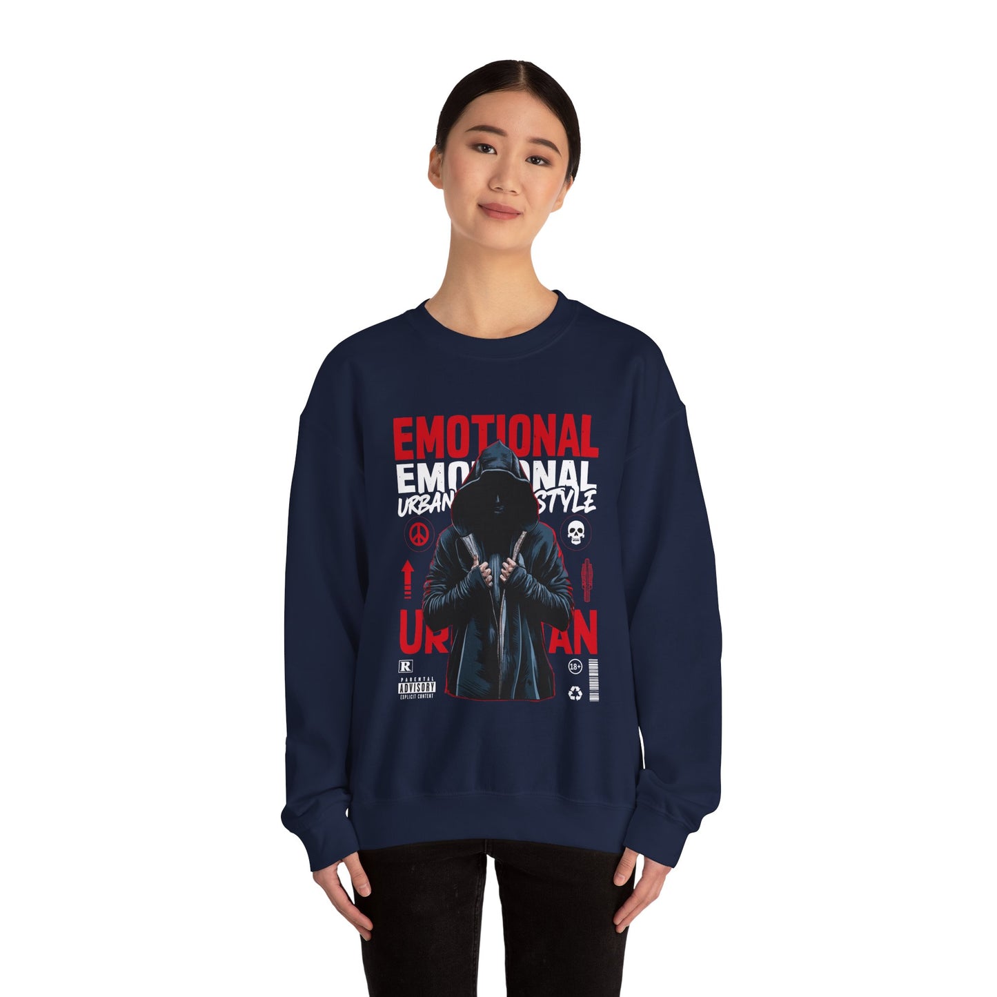 Emotional Urban Style Crewneck Sweatshirt
