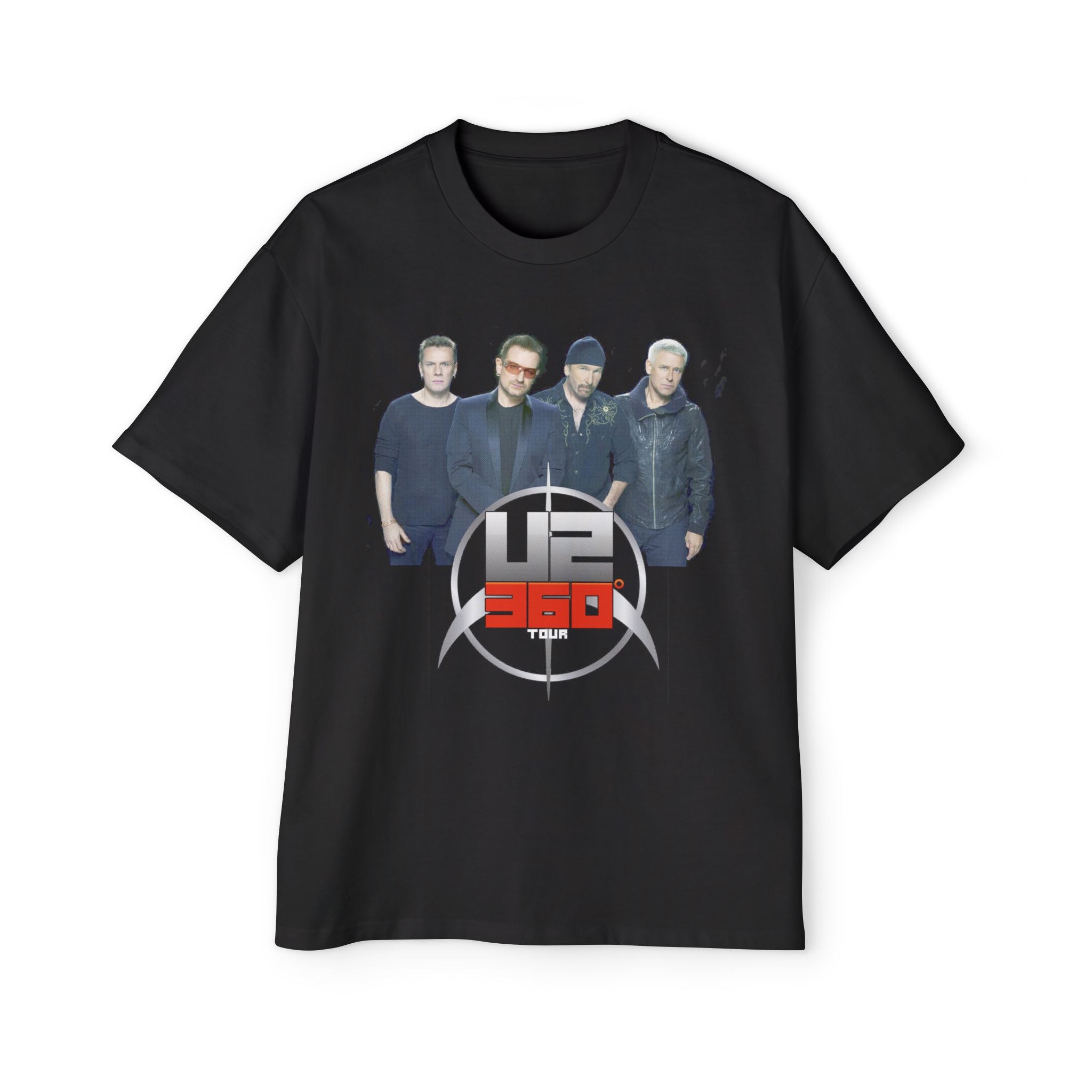 U2 360 Tour Heavy Oversized Tee - Music Fan Merchandise