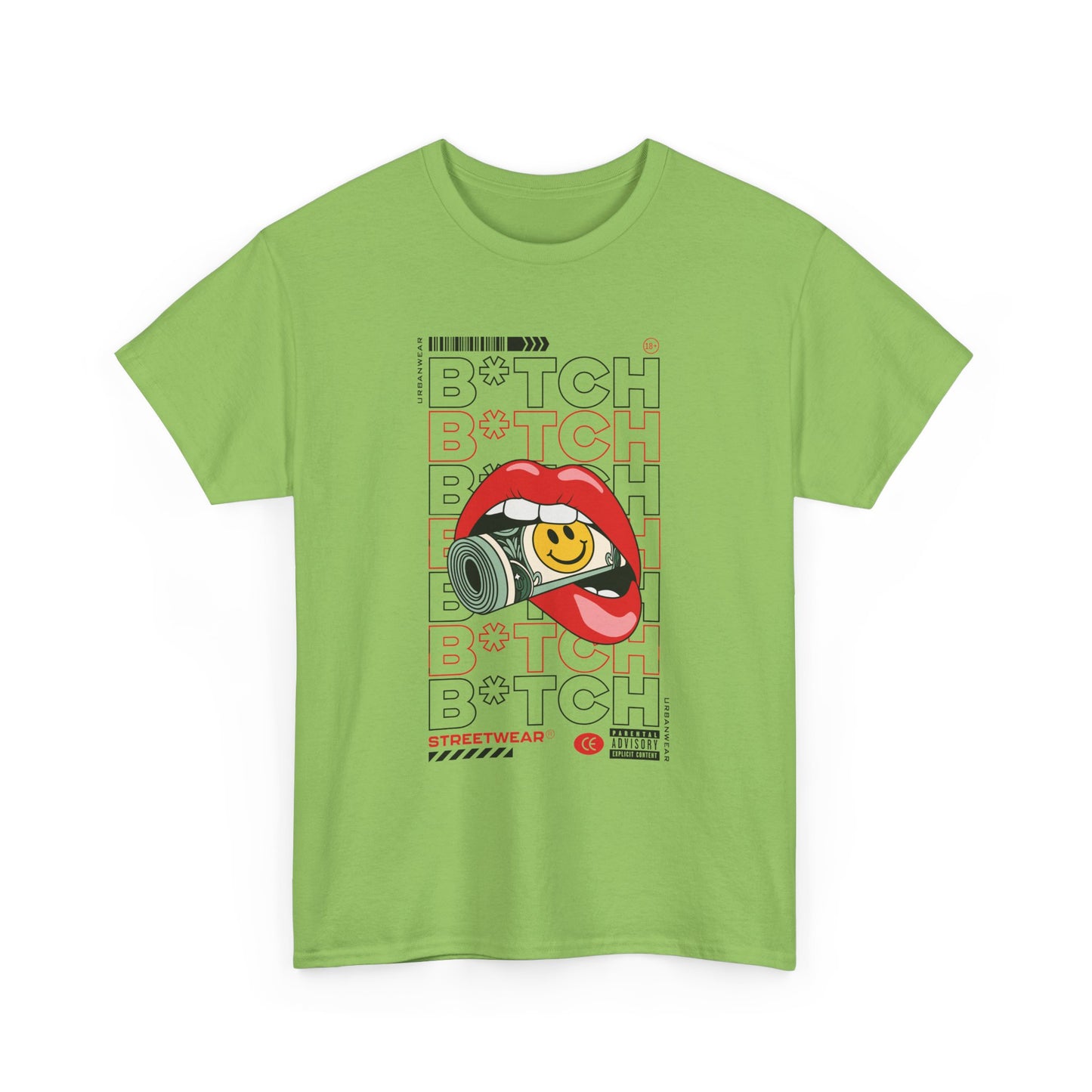 Trendy Unisex Heavy Cotton Tee with Bold 'BOTCH' Graphic