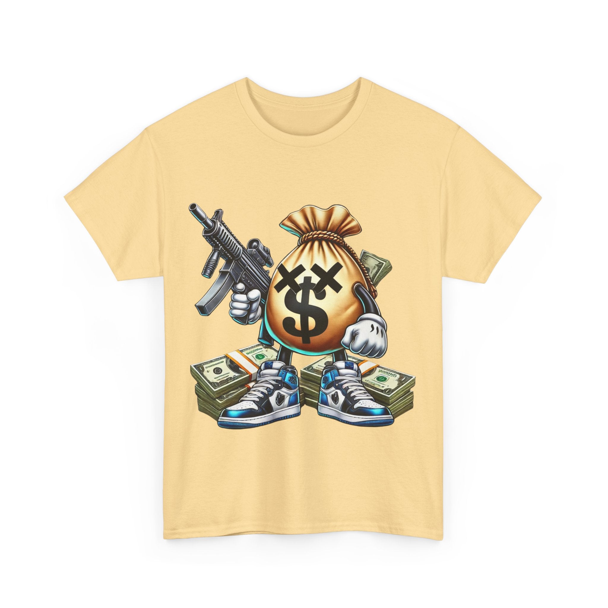 Armed Money Bag Unisex Heavy Cotton Tee