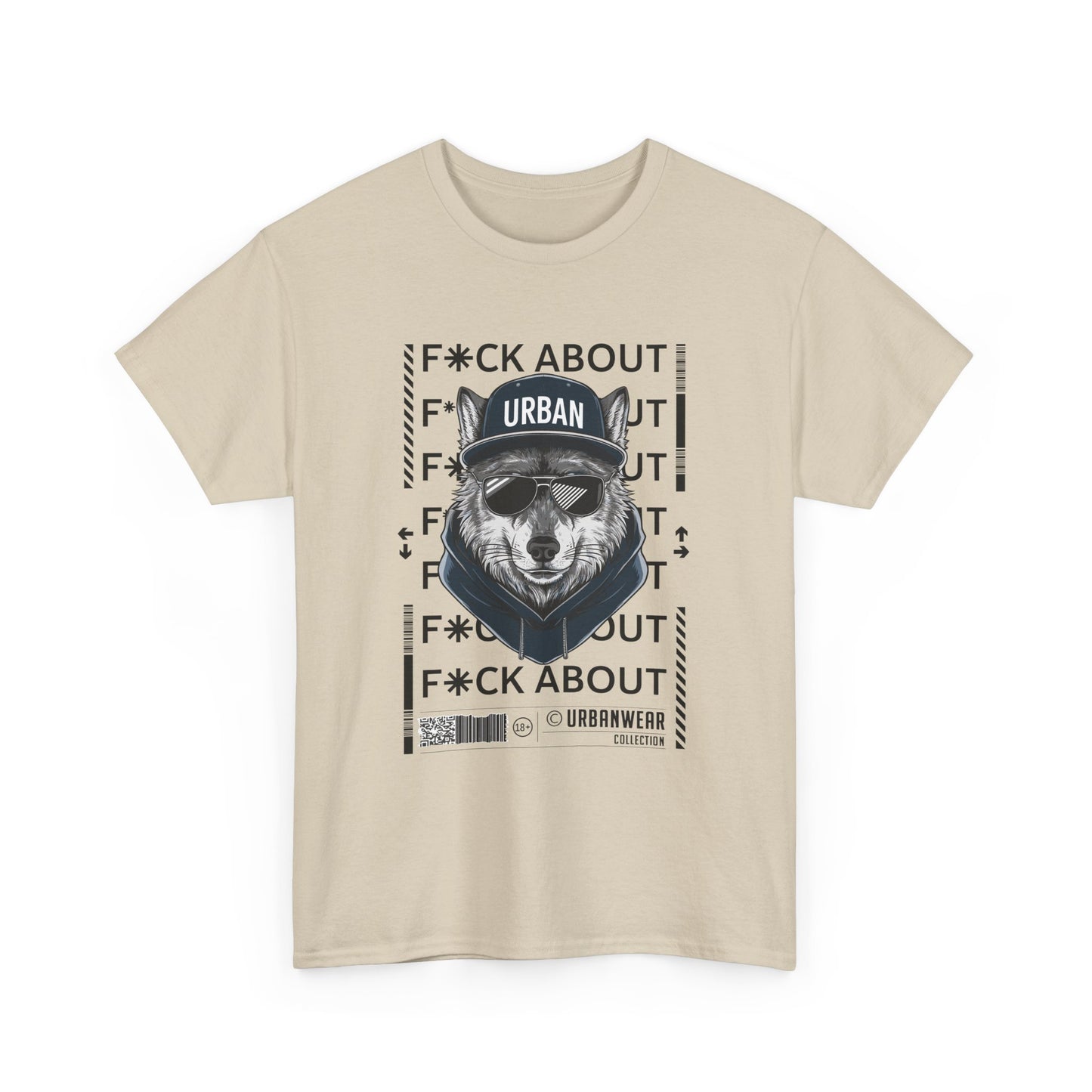 Urban Bear Graphic Unisex Heavy Cotton Tee
