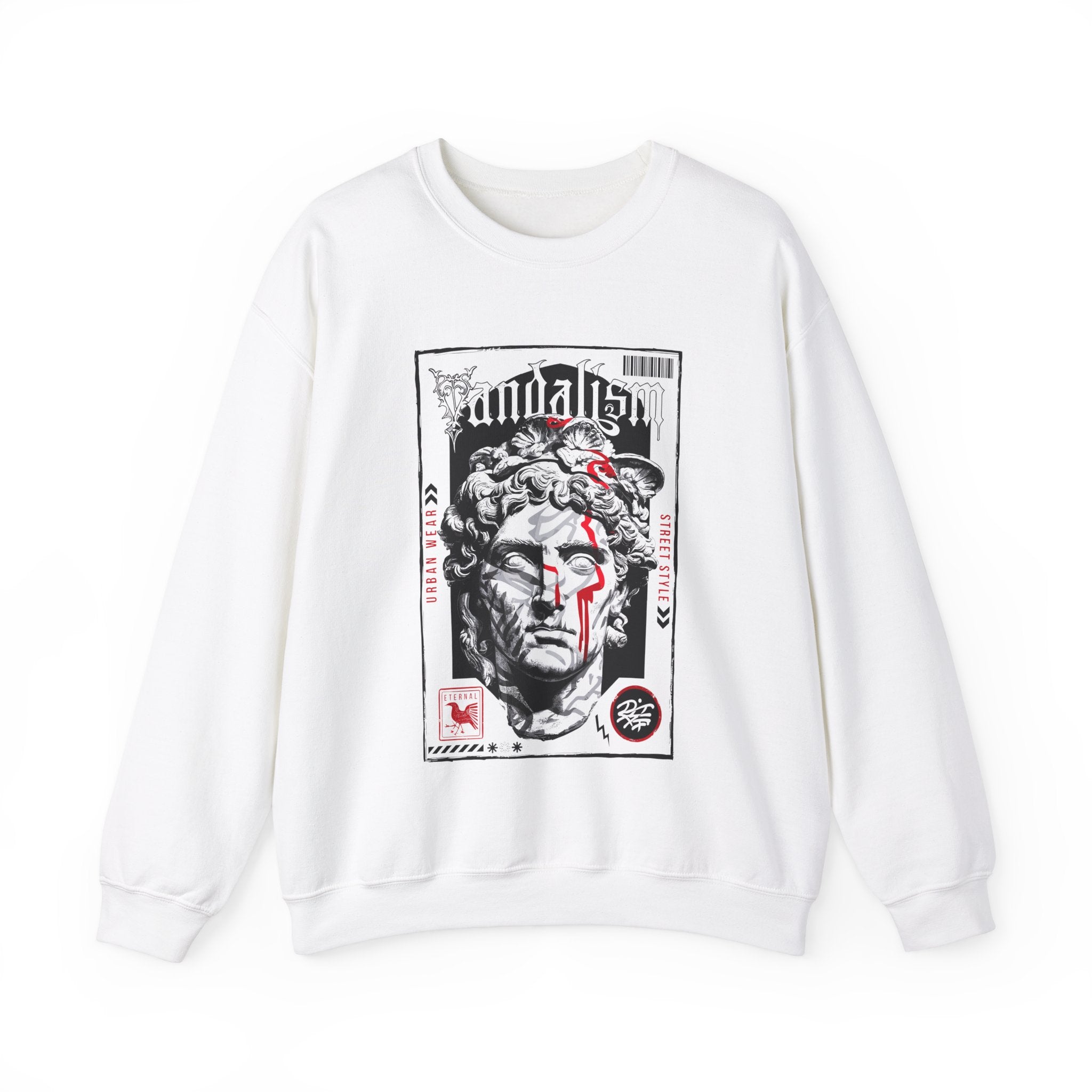 Vandalism Graphic Unisex Crewneck Sweatshirt - Edgy Street Style