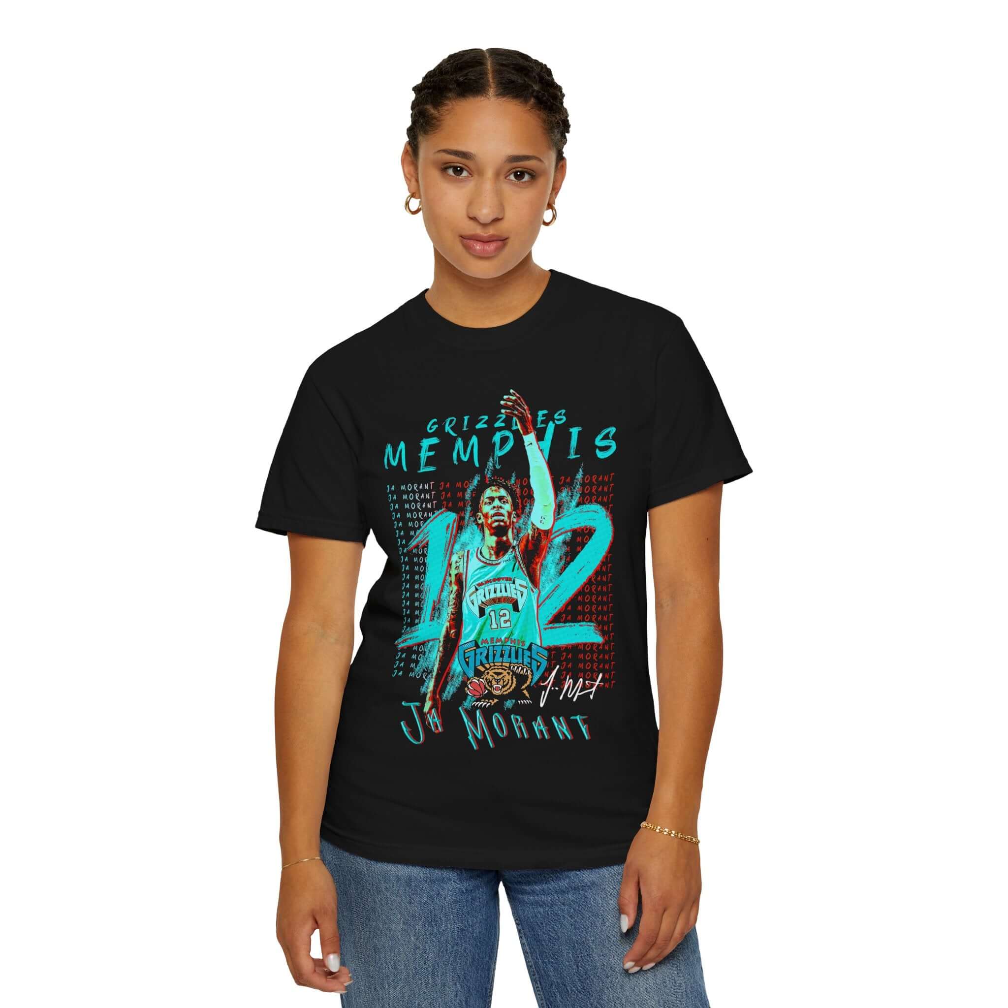 Memphis Grizzlies Jo Morant T-Shirt, Basketball Fan Gear, Sports Shirt, Gift for NBA Fans, Unisex Casual Wear