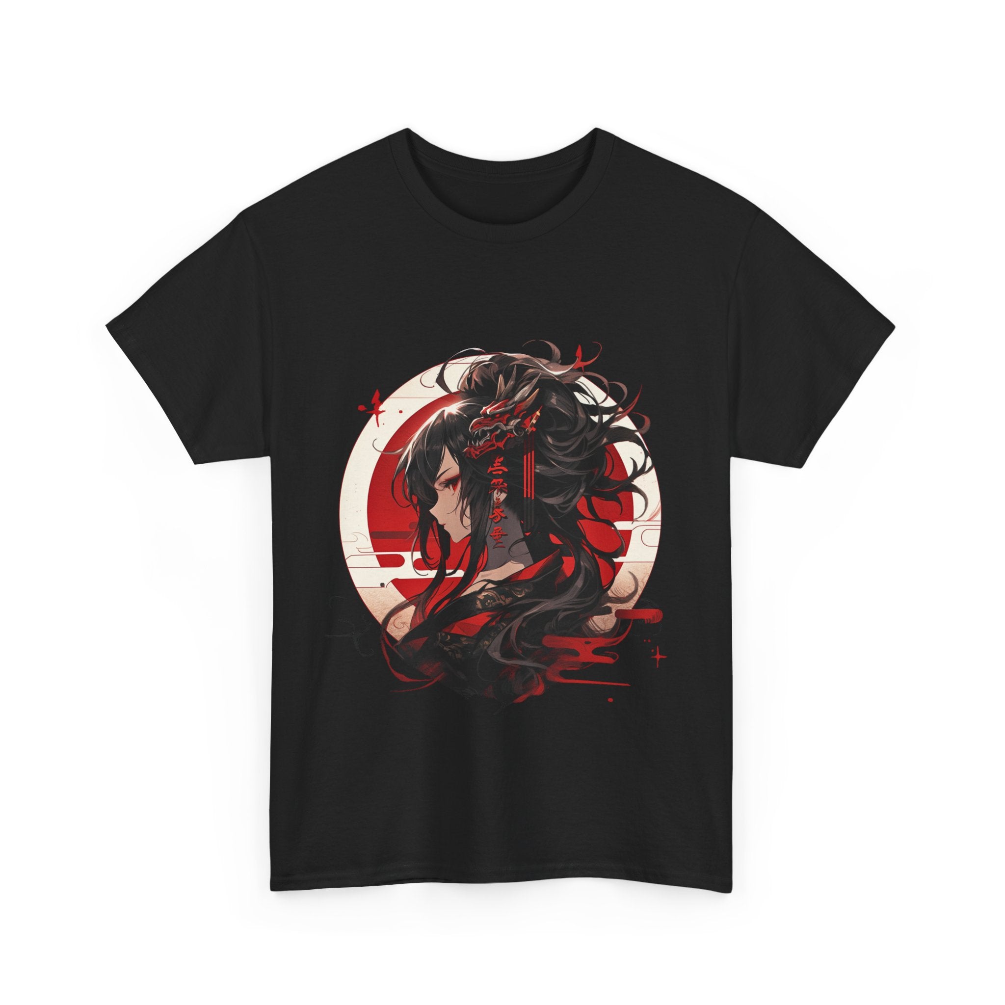 Anime Dragon Girl Unisex Heavy Cotton Tee