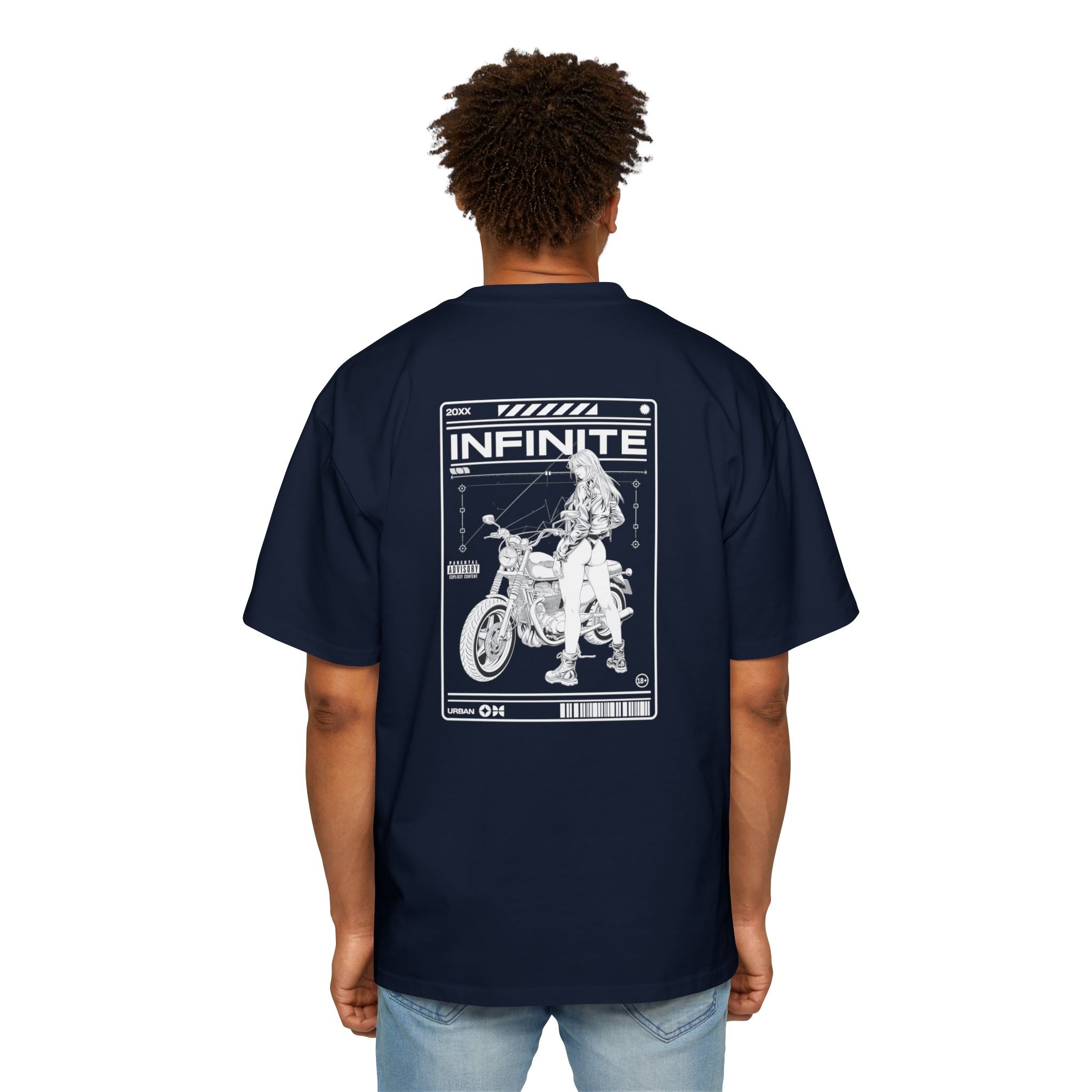 Infinite Motorcycle Graphic Oversized Tee