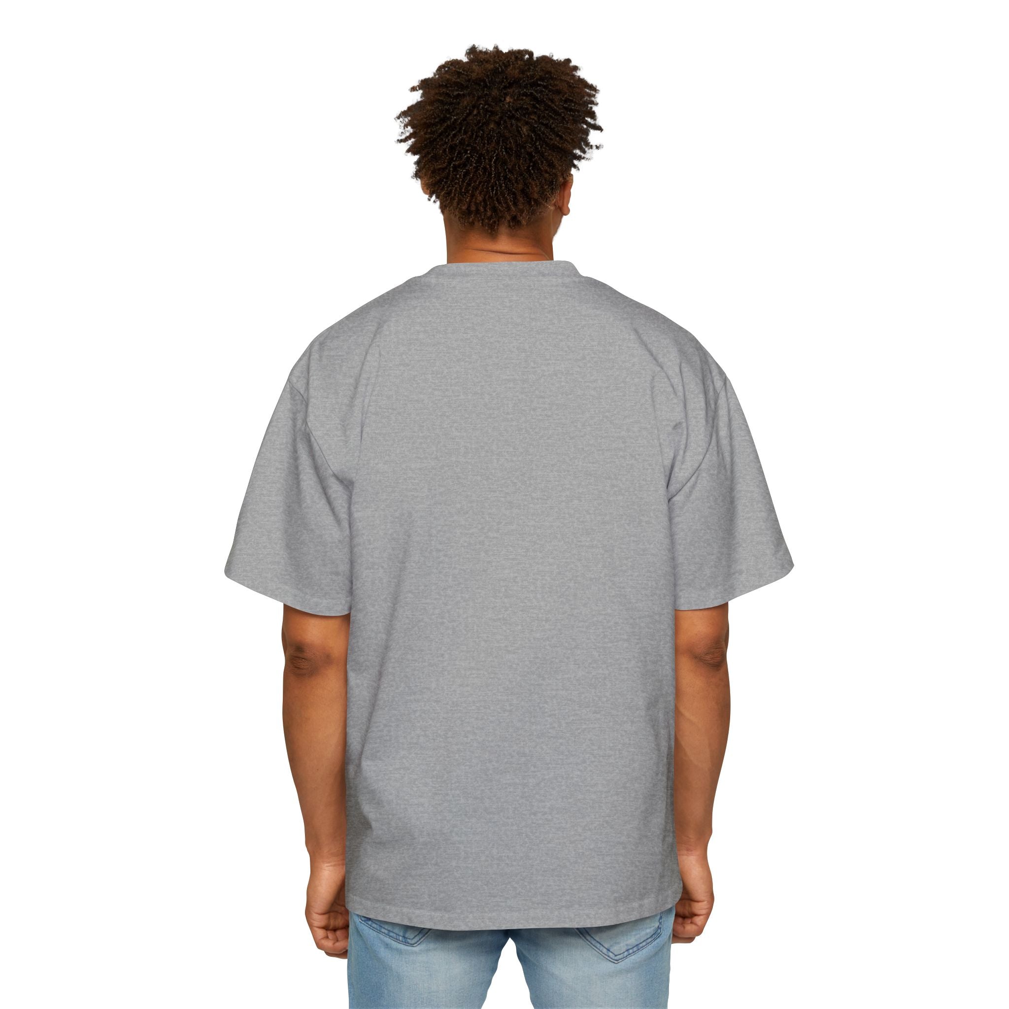 Heavy Oversized Tee - Bold Red Graphic Style