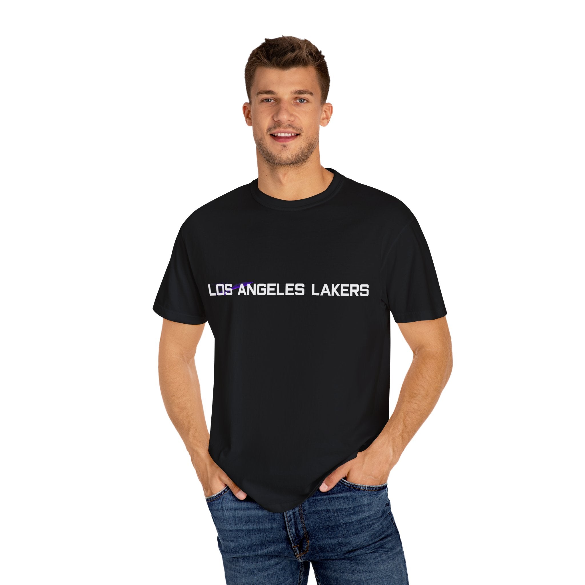 Unisex Lakers Graphic T-Shirt - Celebrate Team Spirit with Carmelo Anthony Design