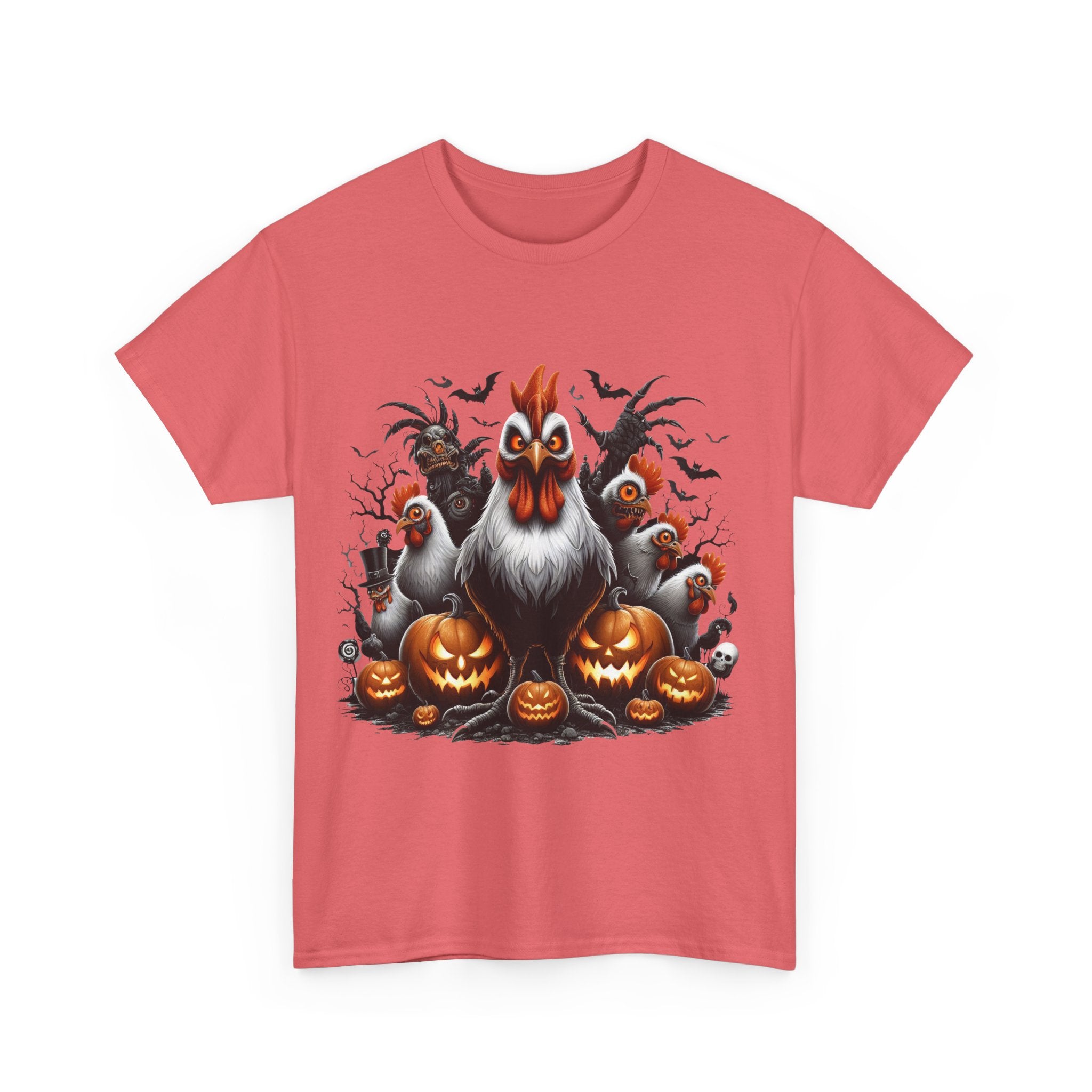 Halloween Chikens Unisex Heavy Cotton Tee